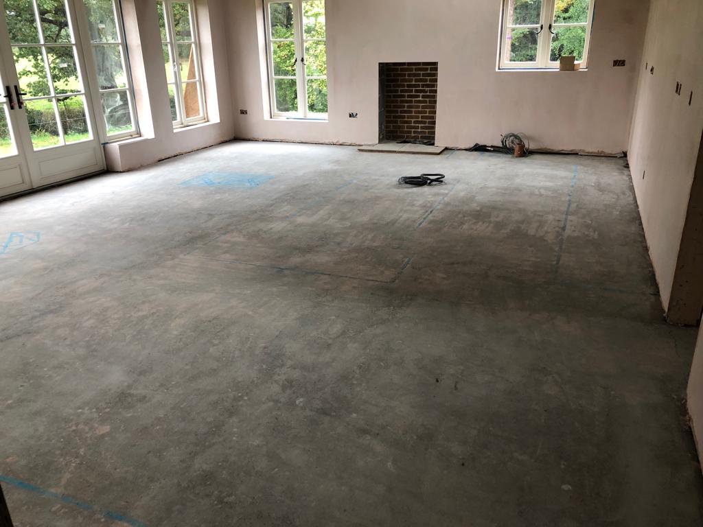 Supplied & Finished Rustic Herringbone Parquet Flooring, Southampton