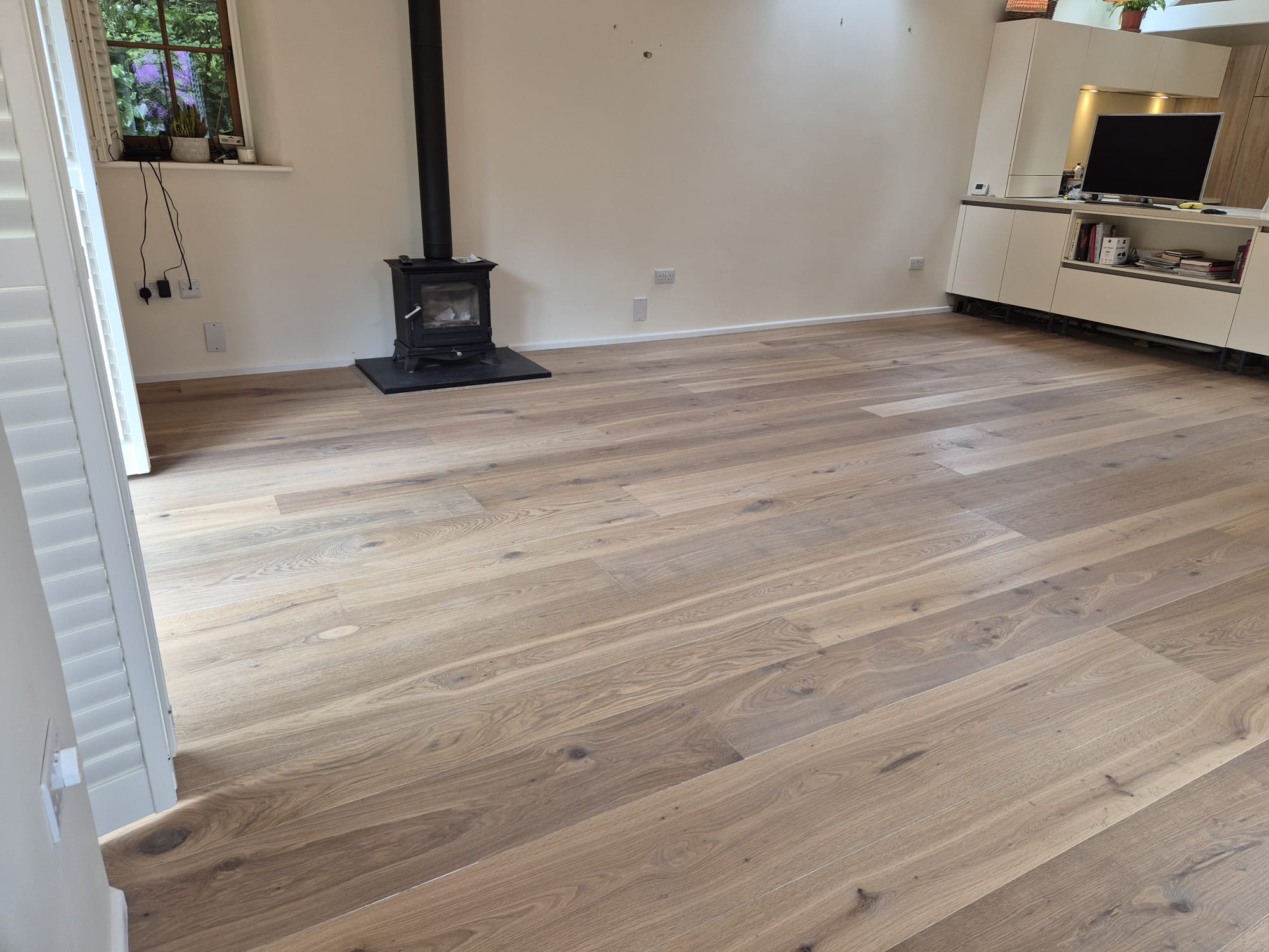 Supplied & Fitted Rustic Oak Plank Wood Flooring, Fordingbridge