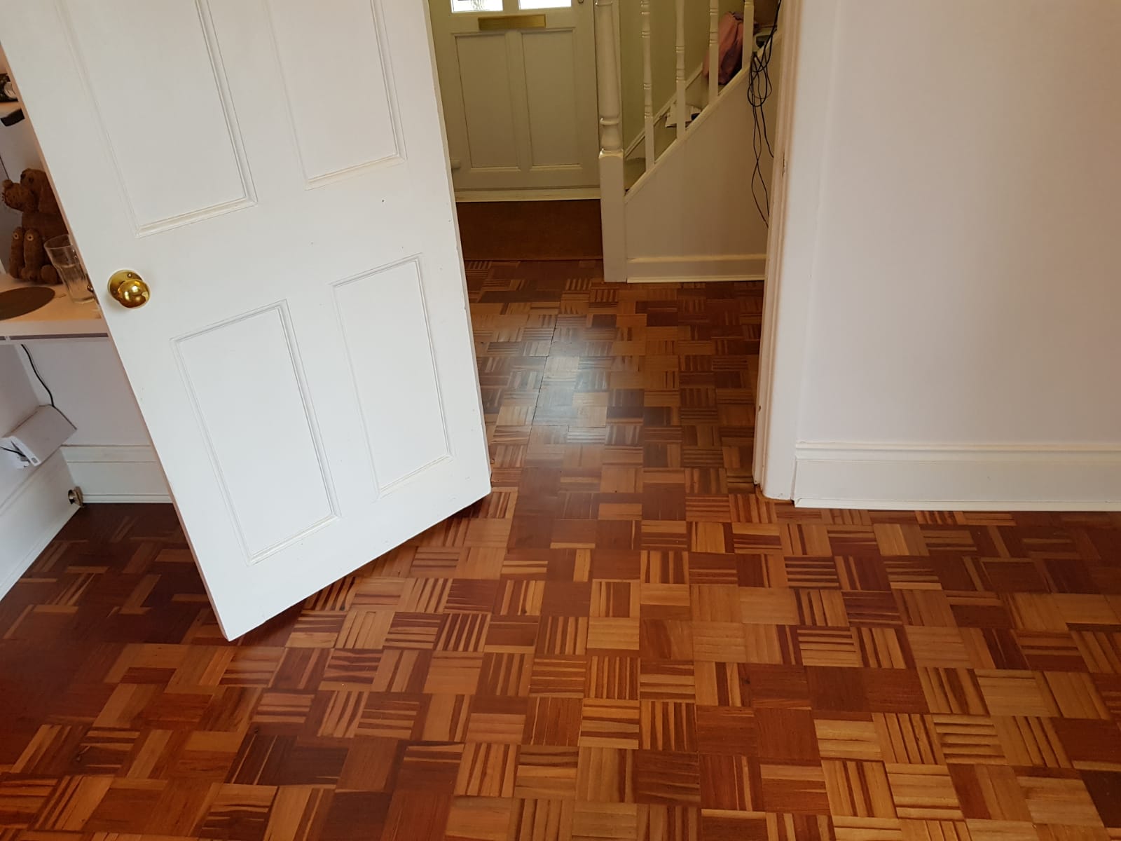 Unique Mosaic Parquet Floor Repaired & Restored, Christchurch