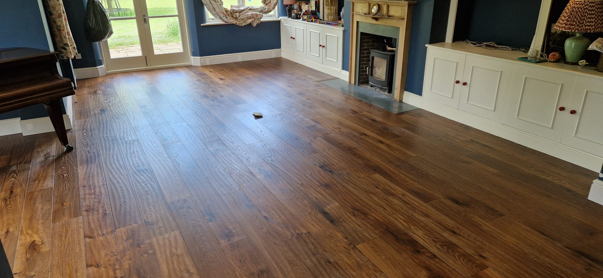 Supplied & Fitted Rustic Smoked Oak Plank Wood Flooring, Ringwood