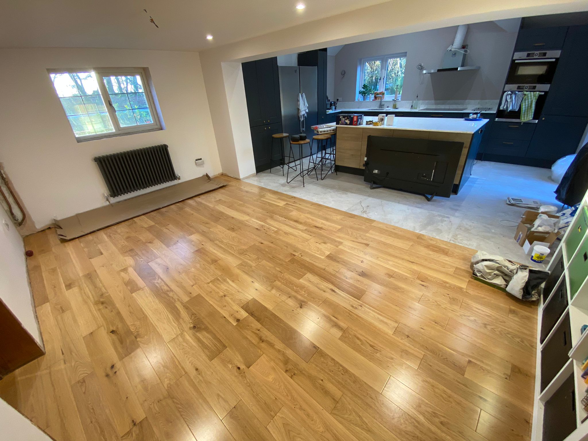 Supplied & Fitted Rustic Oak Plank Wood Flooring, Verwood, Dorset