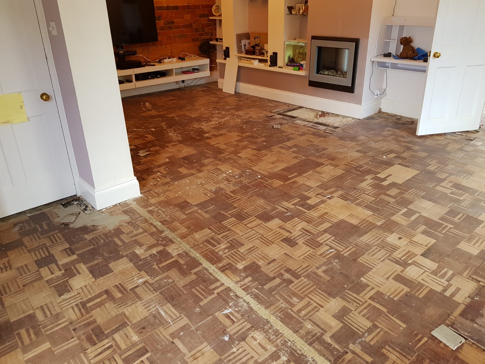 Unique Mosaic Parquet Floor Repaired & Restored, Christchurch