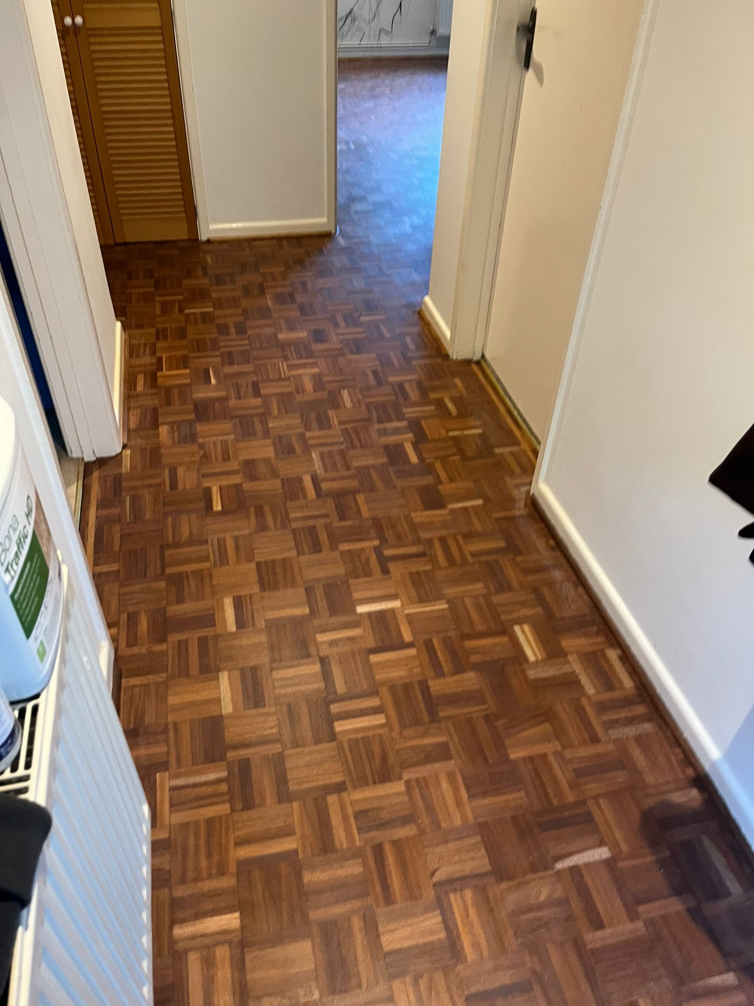 Merbau Mosaic Parquet Restoration, Tisbury