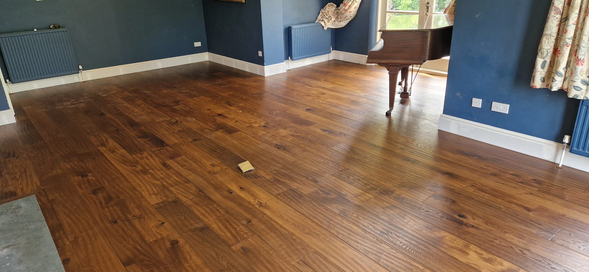 Supplied & Fitted Rustic Smoked Oak Plank Wood Flooring, Ringwood