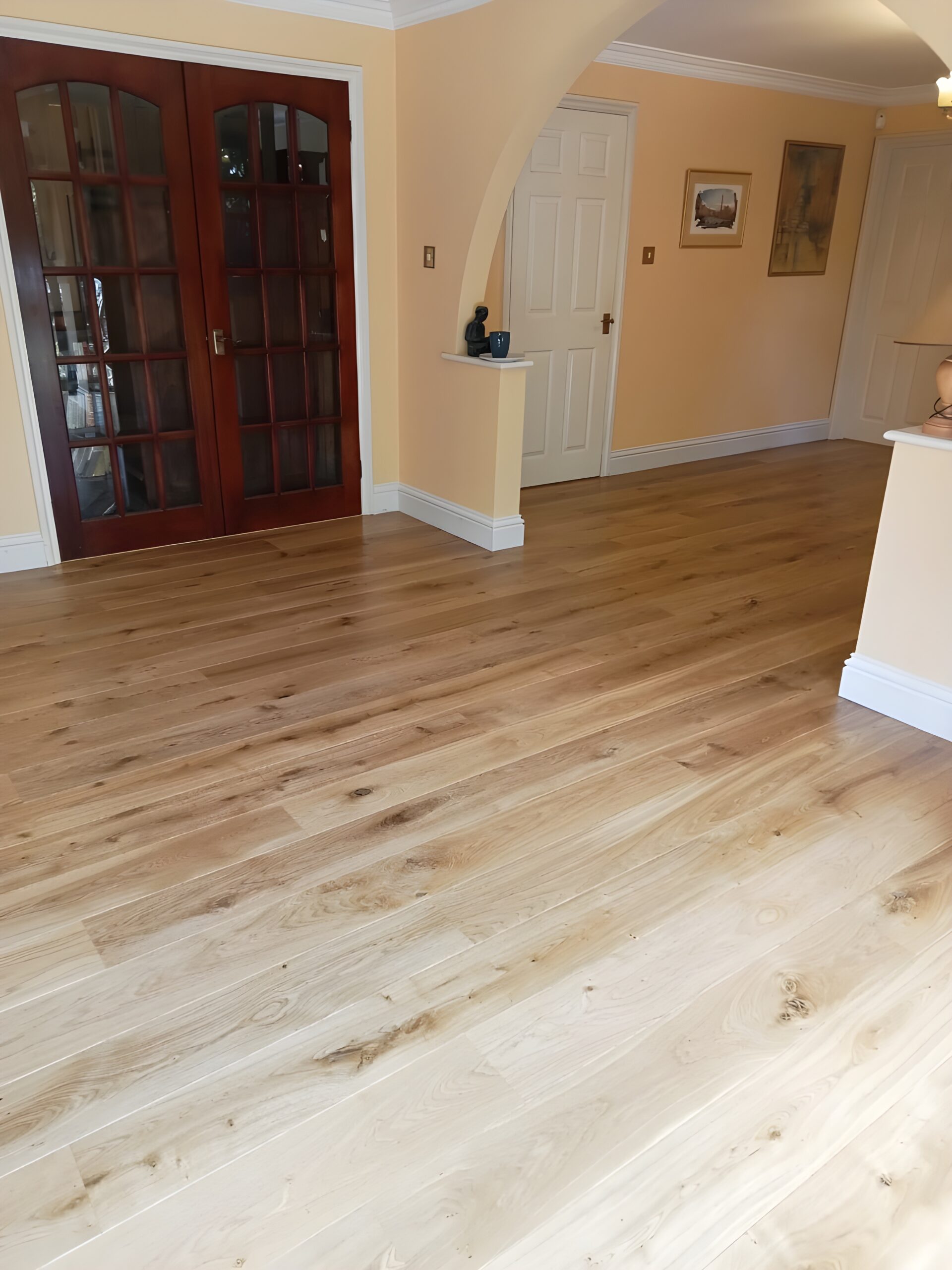 Staki Natural Rustic Oak Plank Wood Flooring, Romsey