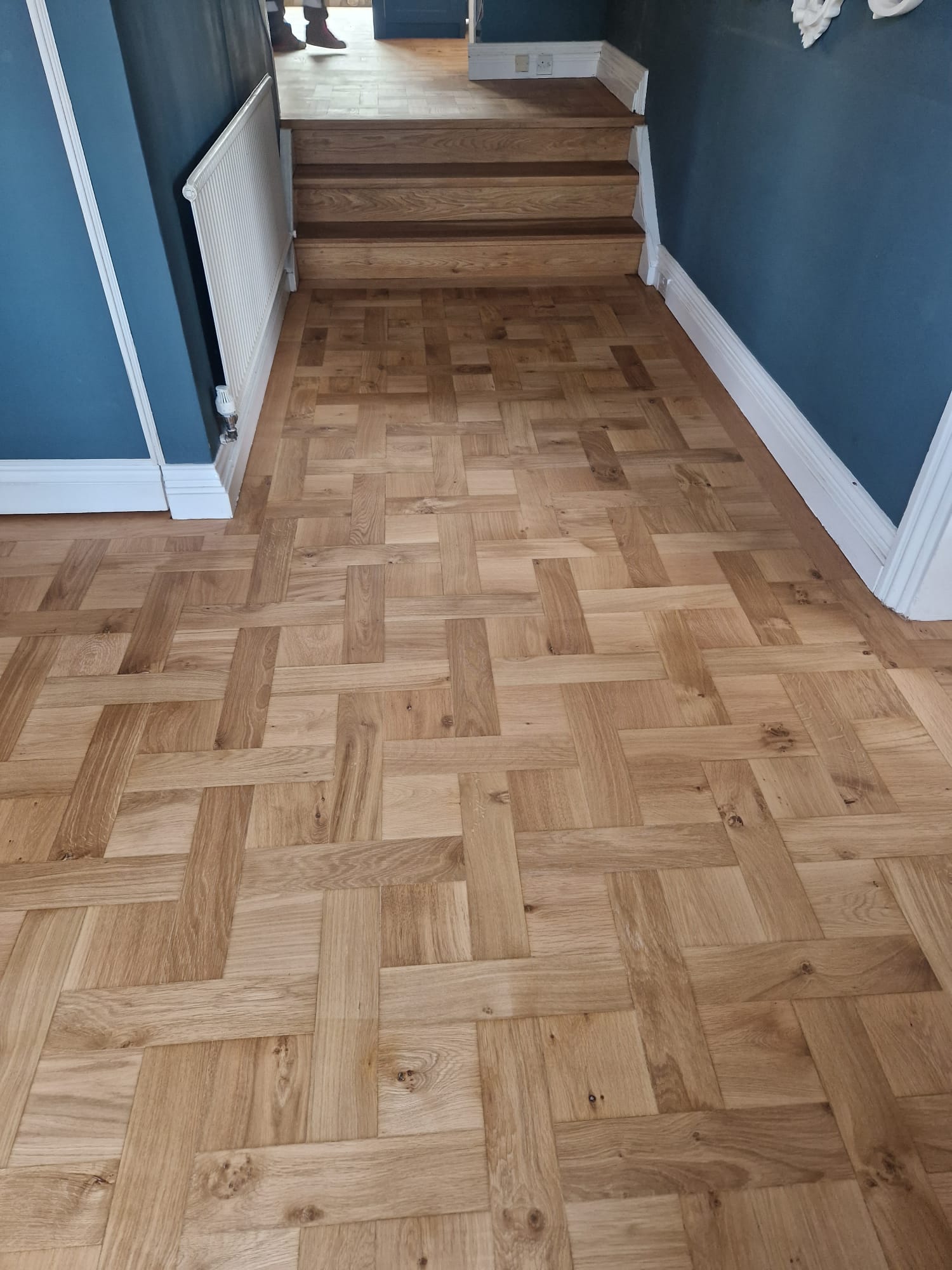Continuous Versailles Oak Parquet Restoration, Wimborne