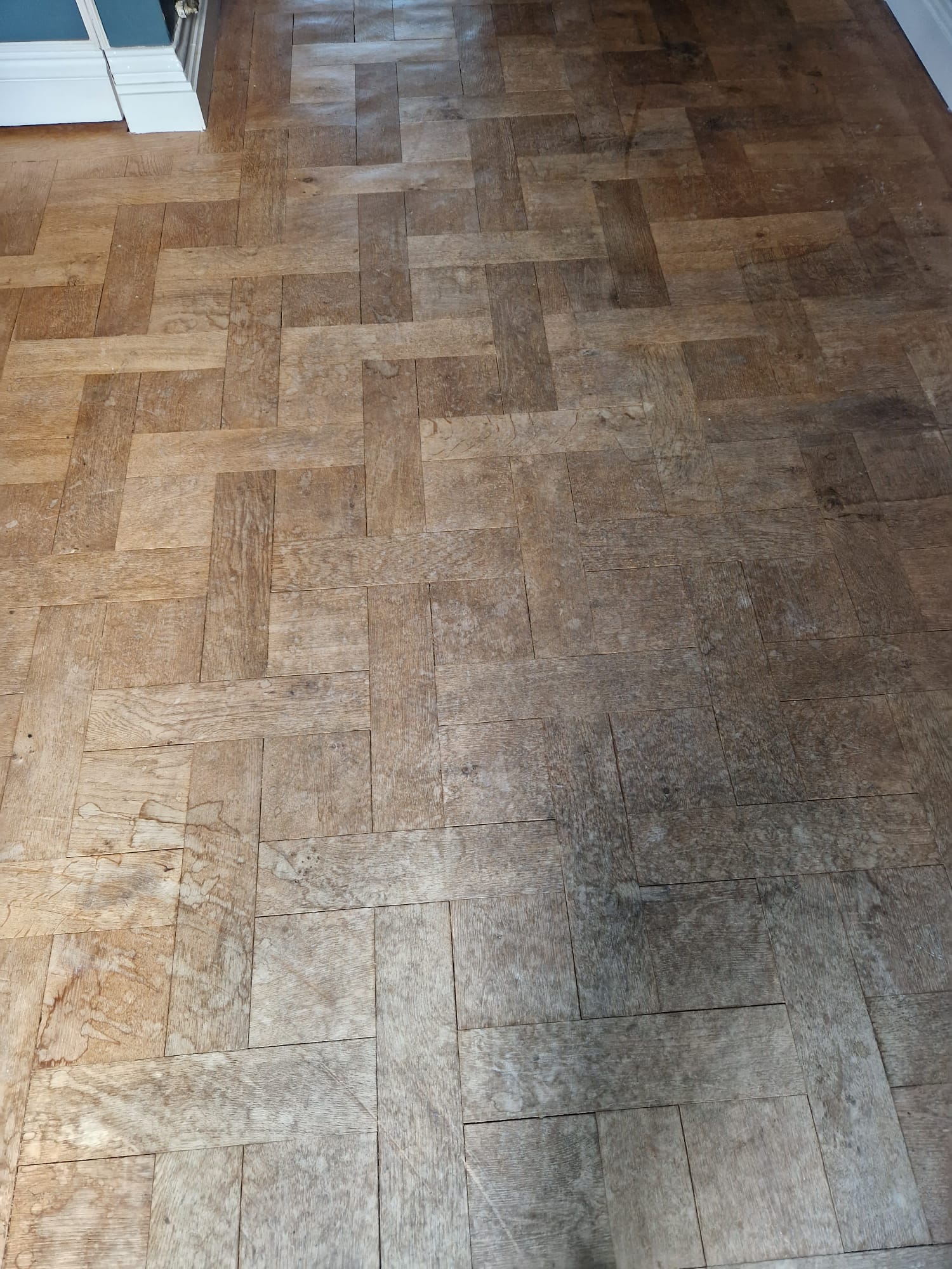 Continuous Versailles Oak Parquet Restoration, Wimborne