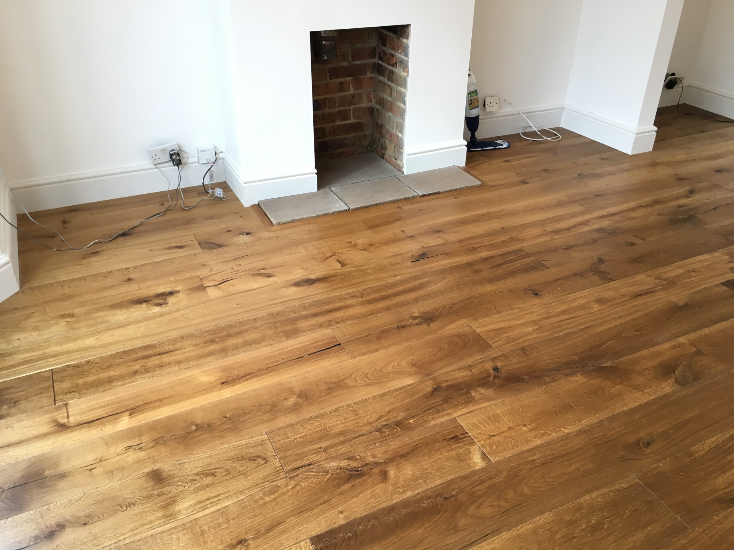 Rustic Cracked Oak Plank Flooring Supplied & Fitted, Amesbury