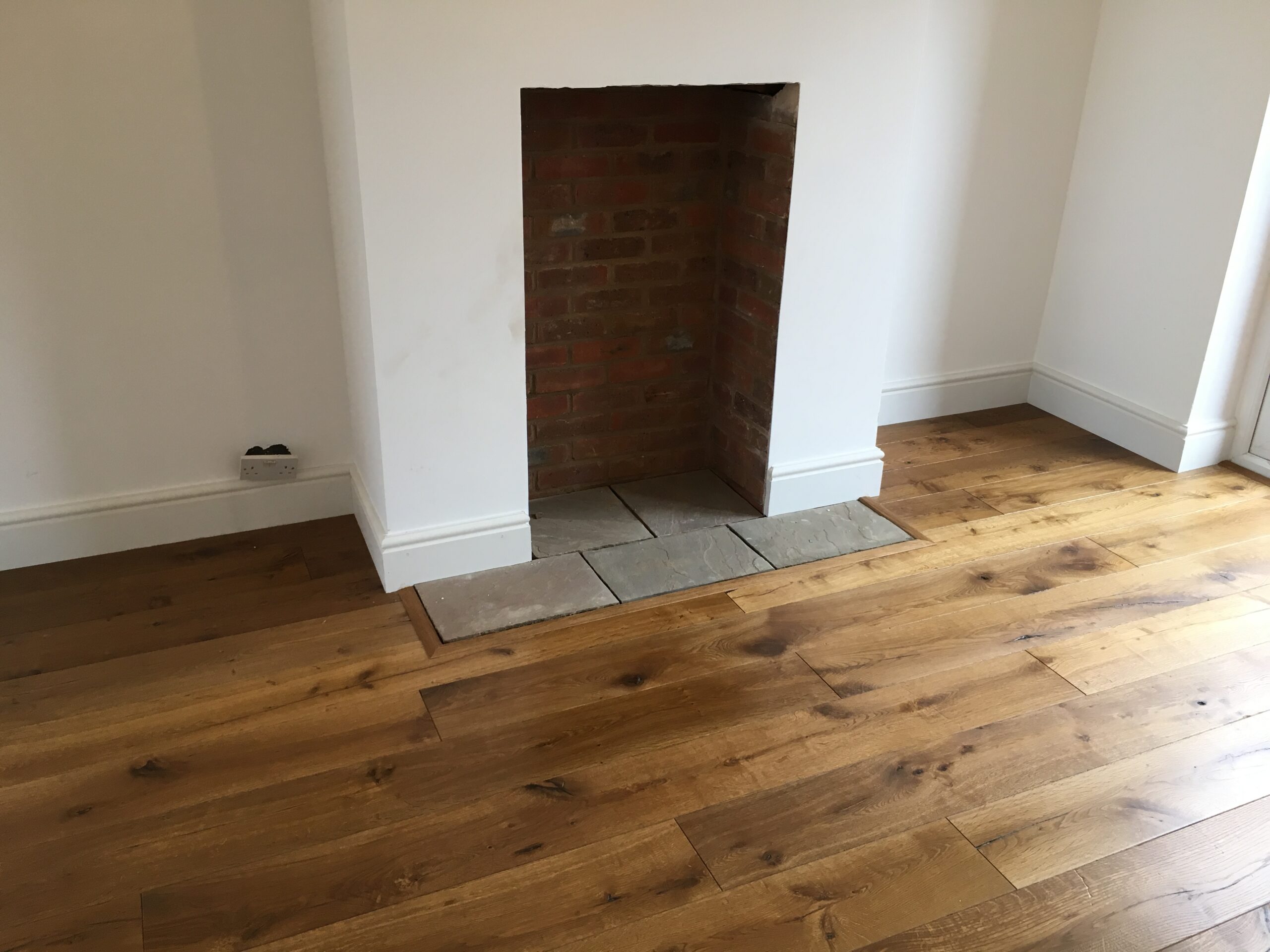 Rustic Cracked Oak Plank Flooring Supplied & Fitted, Amesbury