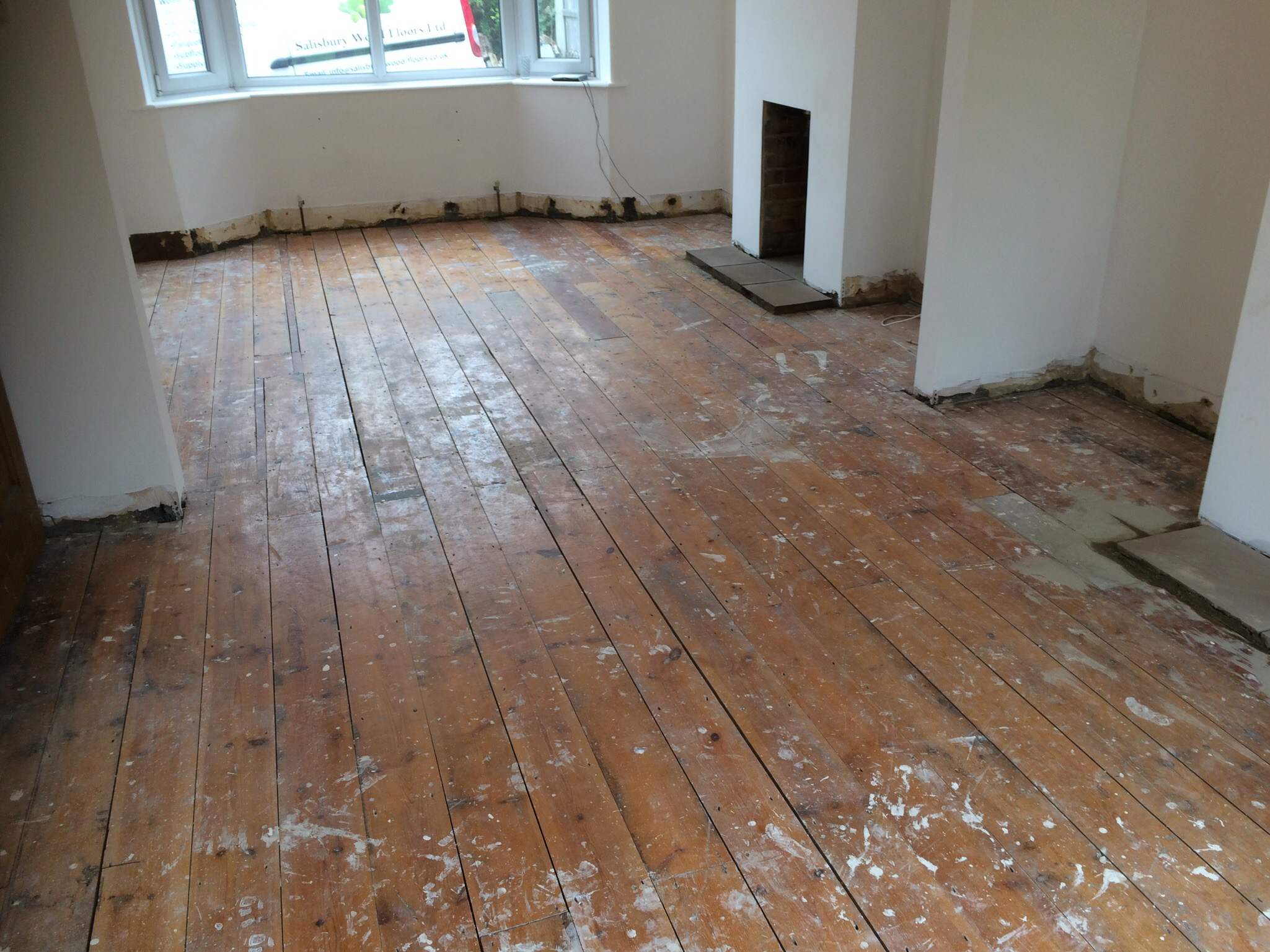 Rustic Cracked Oak Plank Flooring Supplied & Fitted, Amesbury