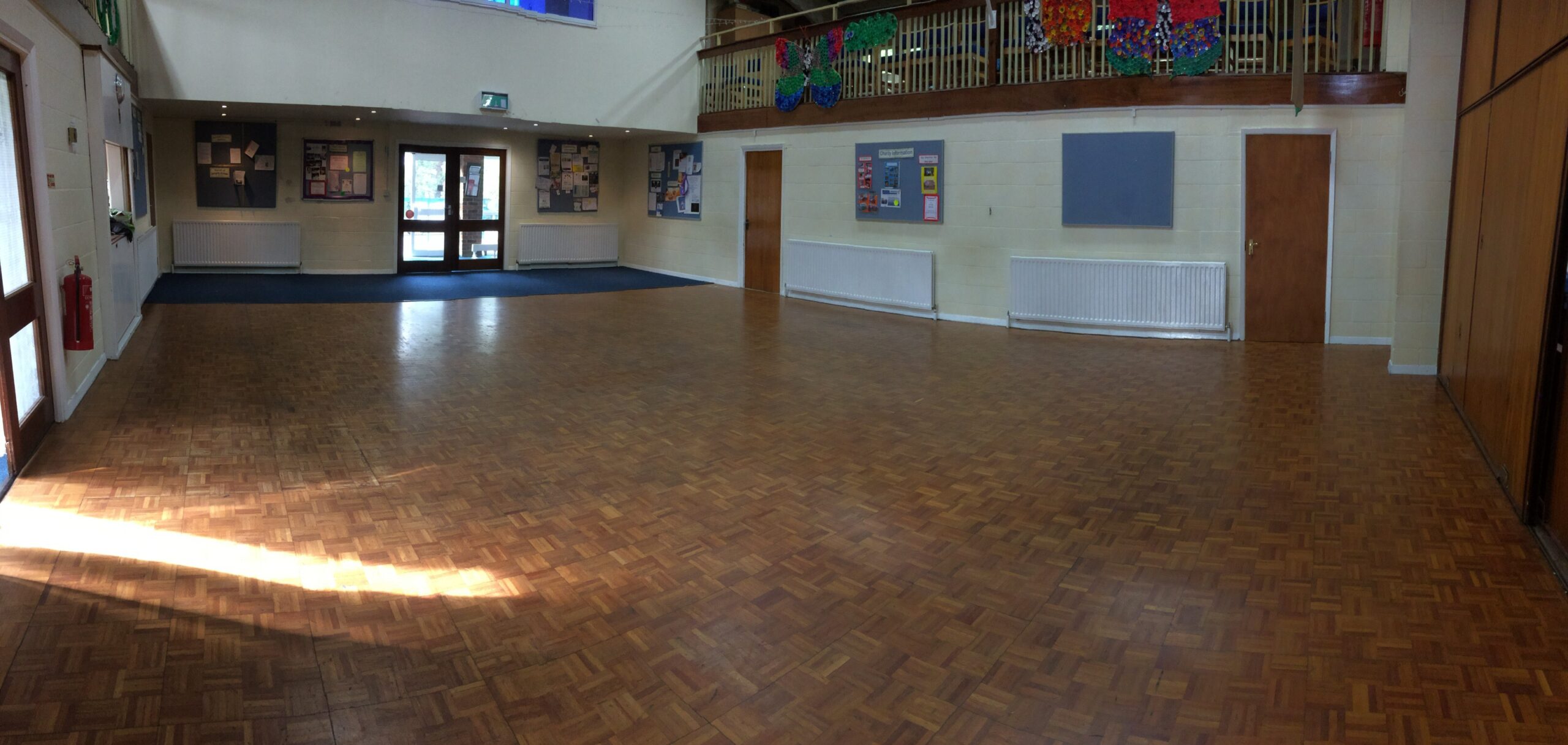 Teak Mosaic Church Floor Sanded & Restored, St Paul’s Church Centre, Andover