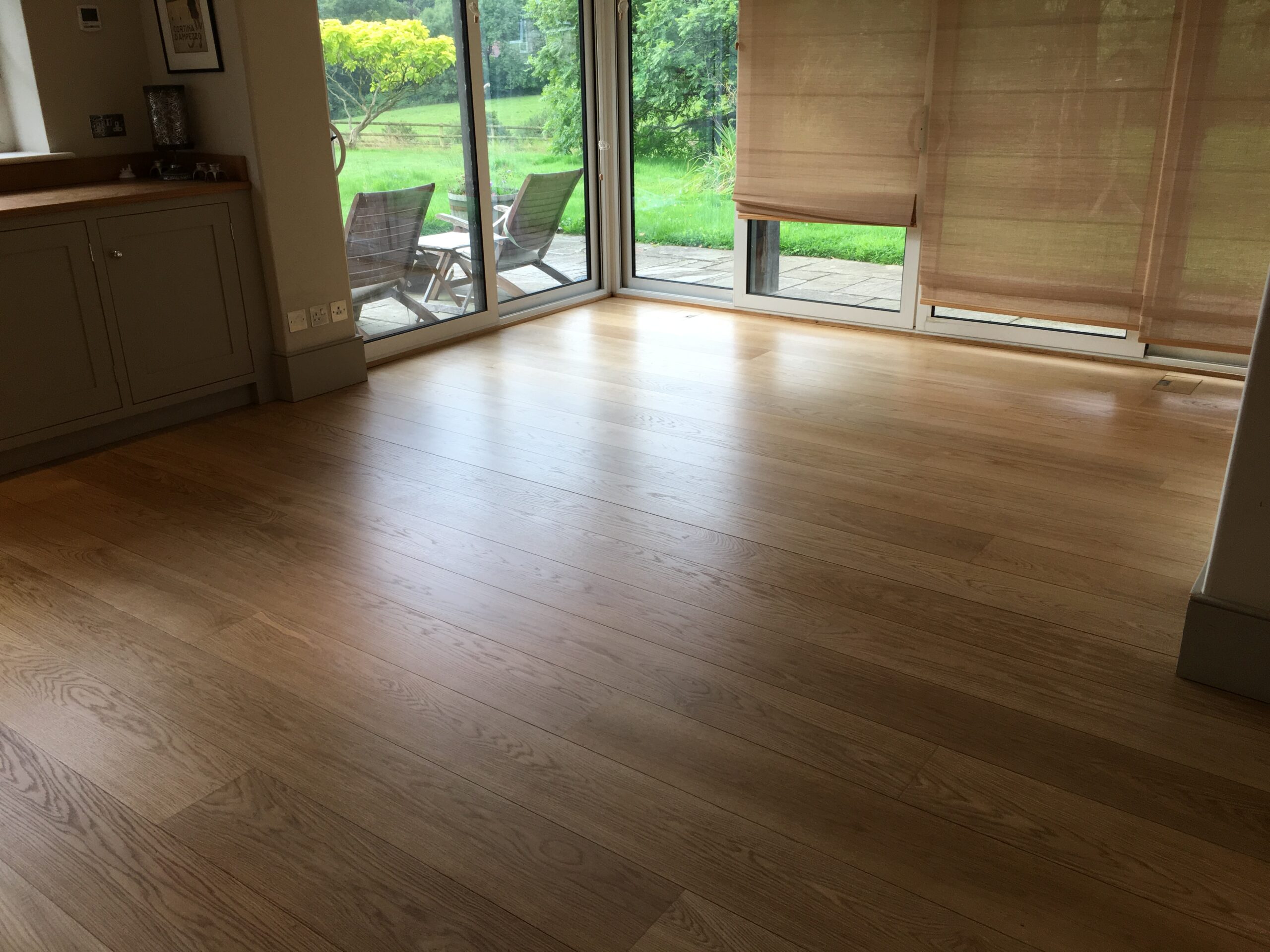 Solid Oak Plank Wood Floor Sanded & Finished, Southampton