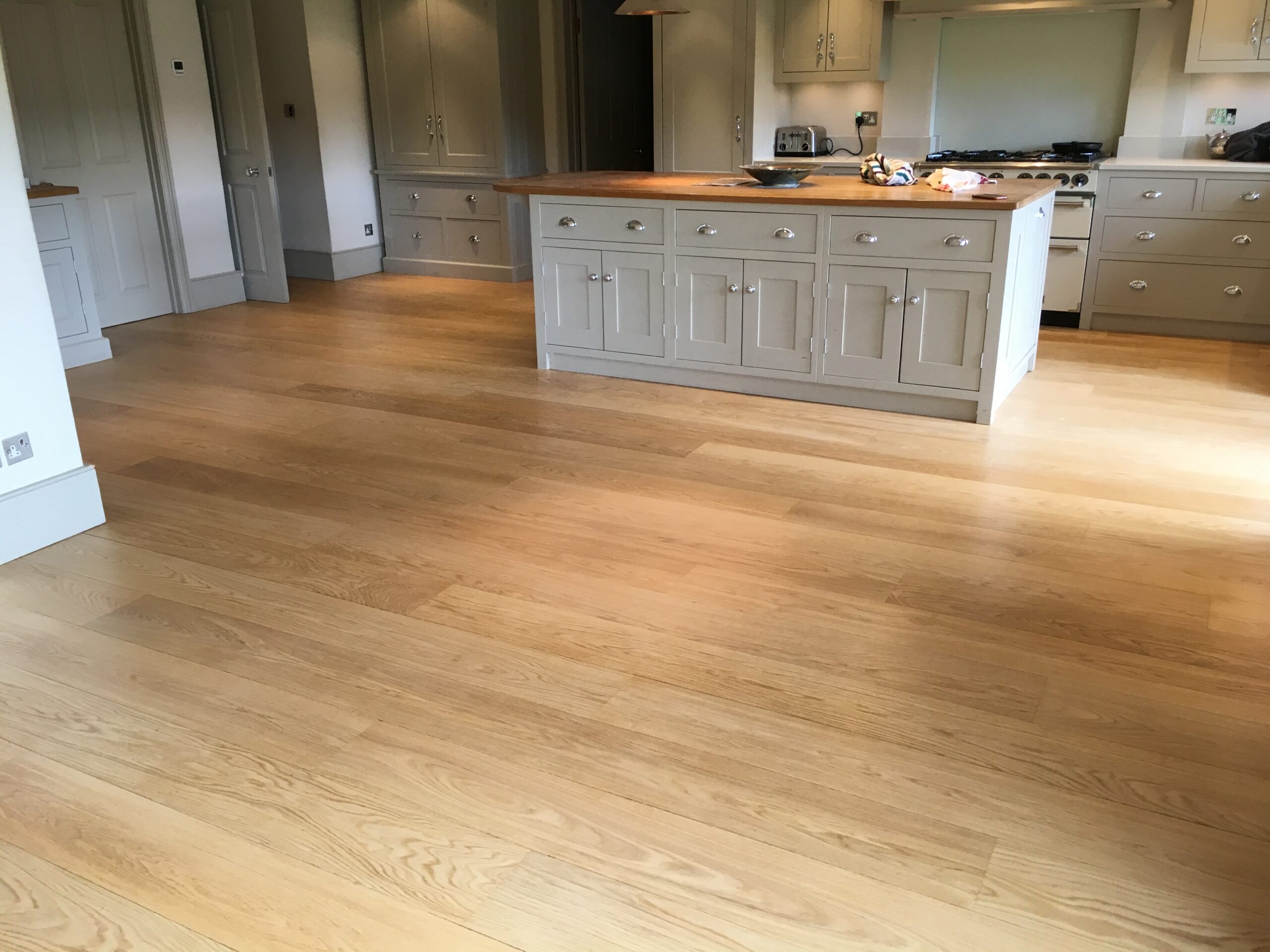 Solid Oak Plank Wood Floor Sanded & Finished, Southampton