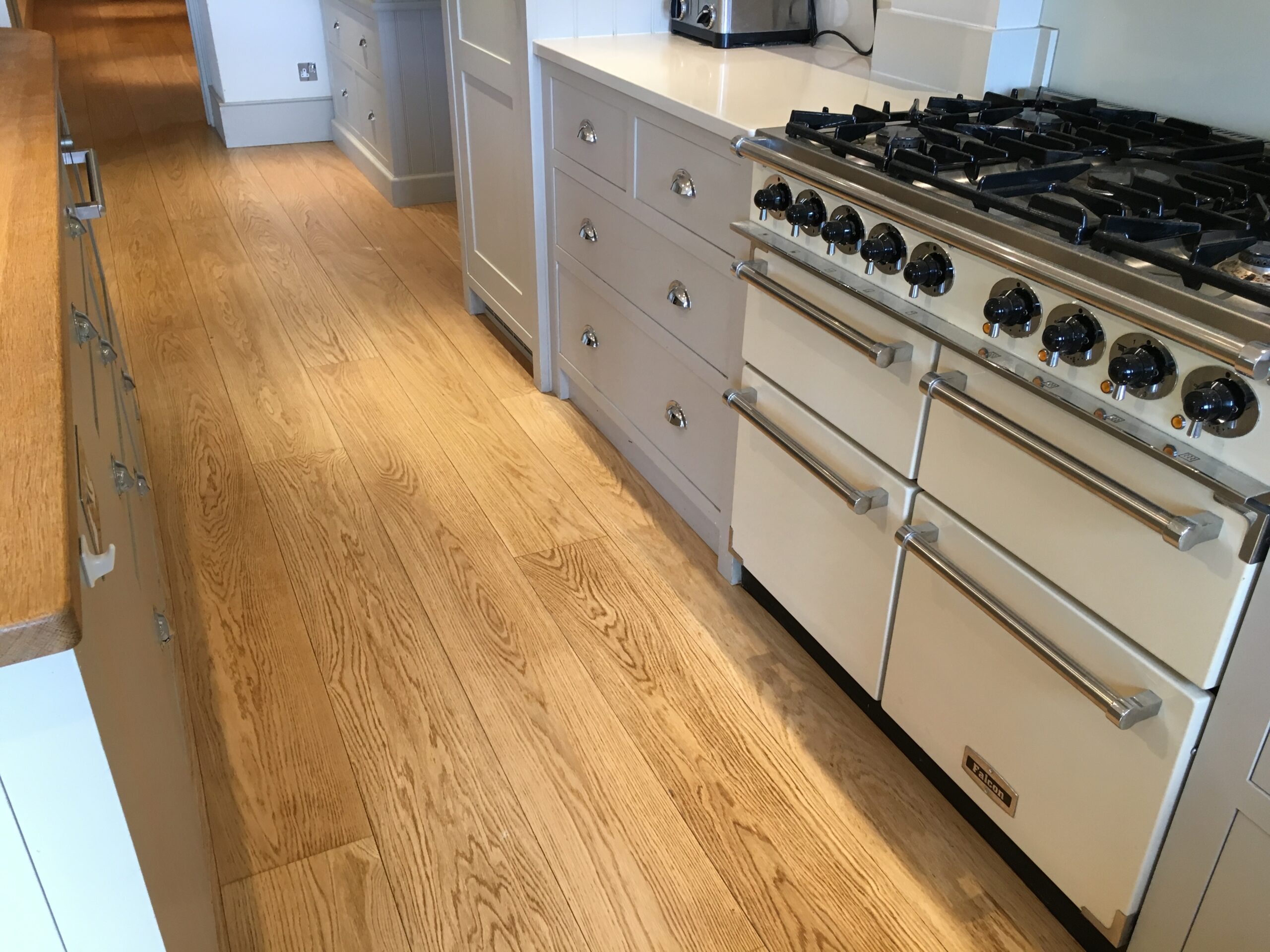 Solid Oak Plank Wood Floor Sanded & Finished, Southampton
