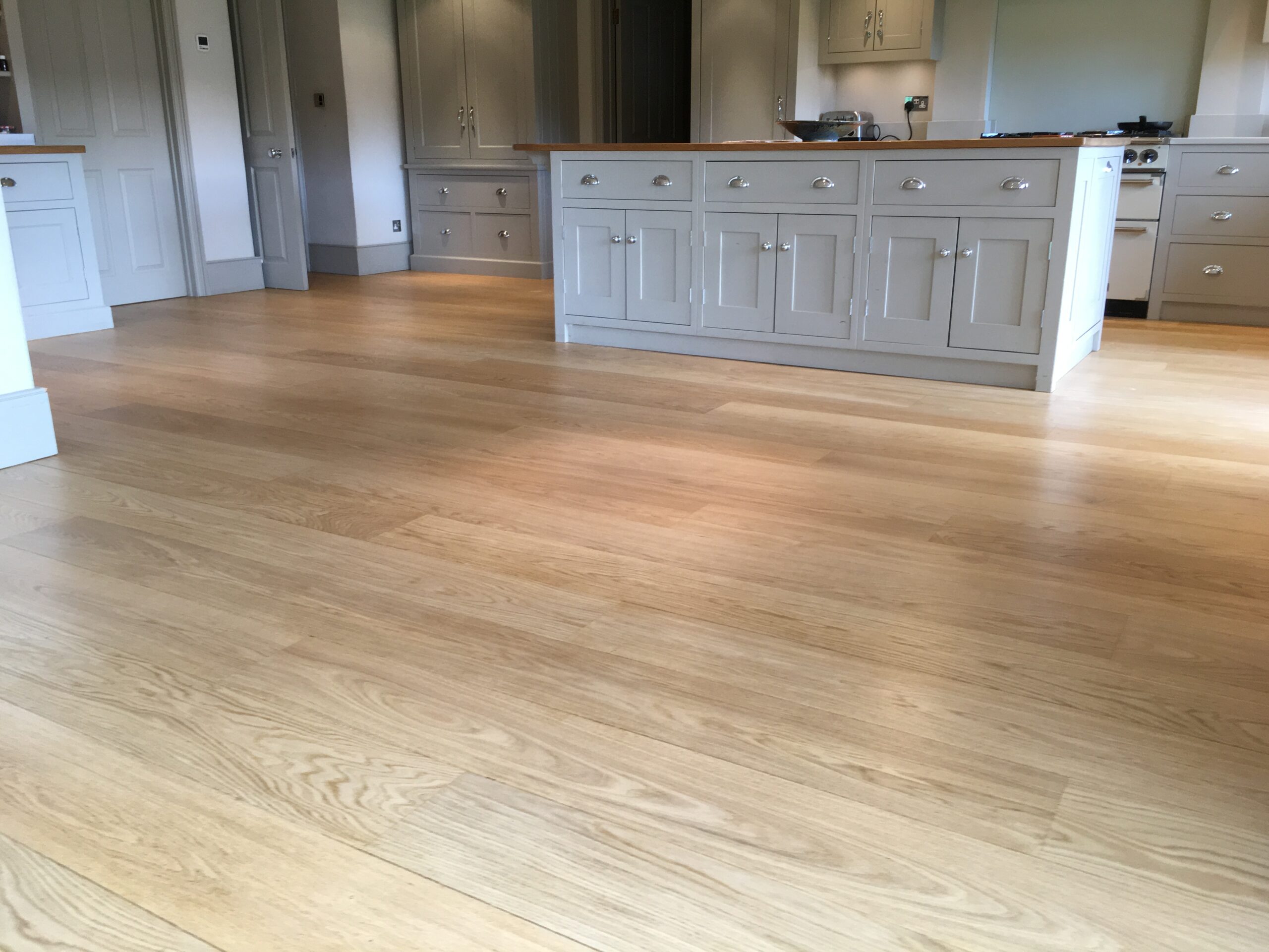 Solid Oak Plank Wood Floor Sanded & Finished, Southampton