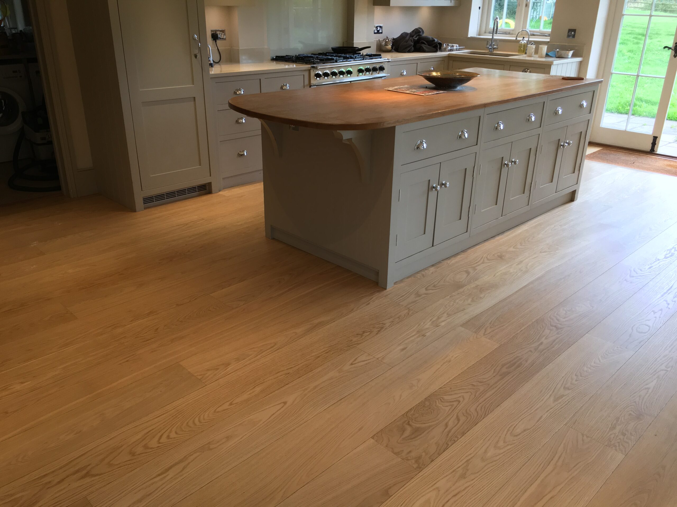 Solid Oak Plank Wood Floor Sanded & Finished, Southampton