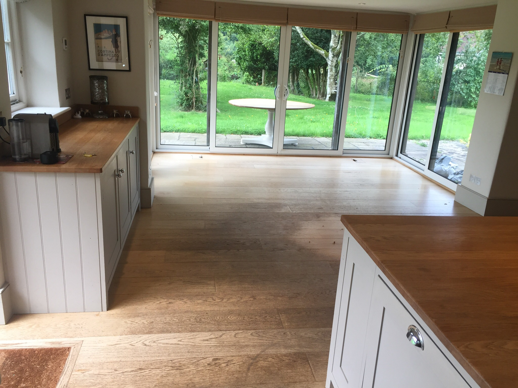 Solid Oak Plank Wood Floor Sanded & Finished, Southampton