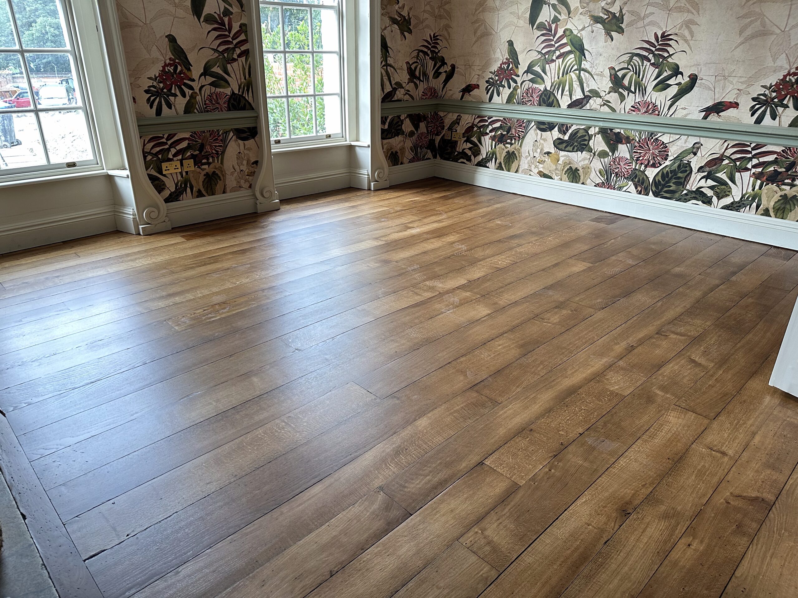 Original Oak Plank Wood Floorboard Sanding, Salisbury