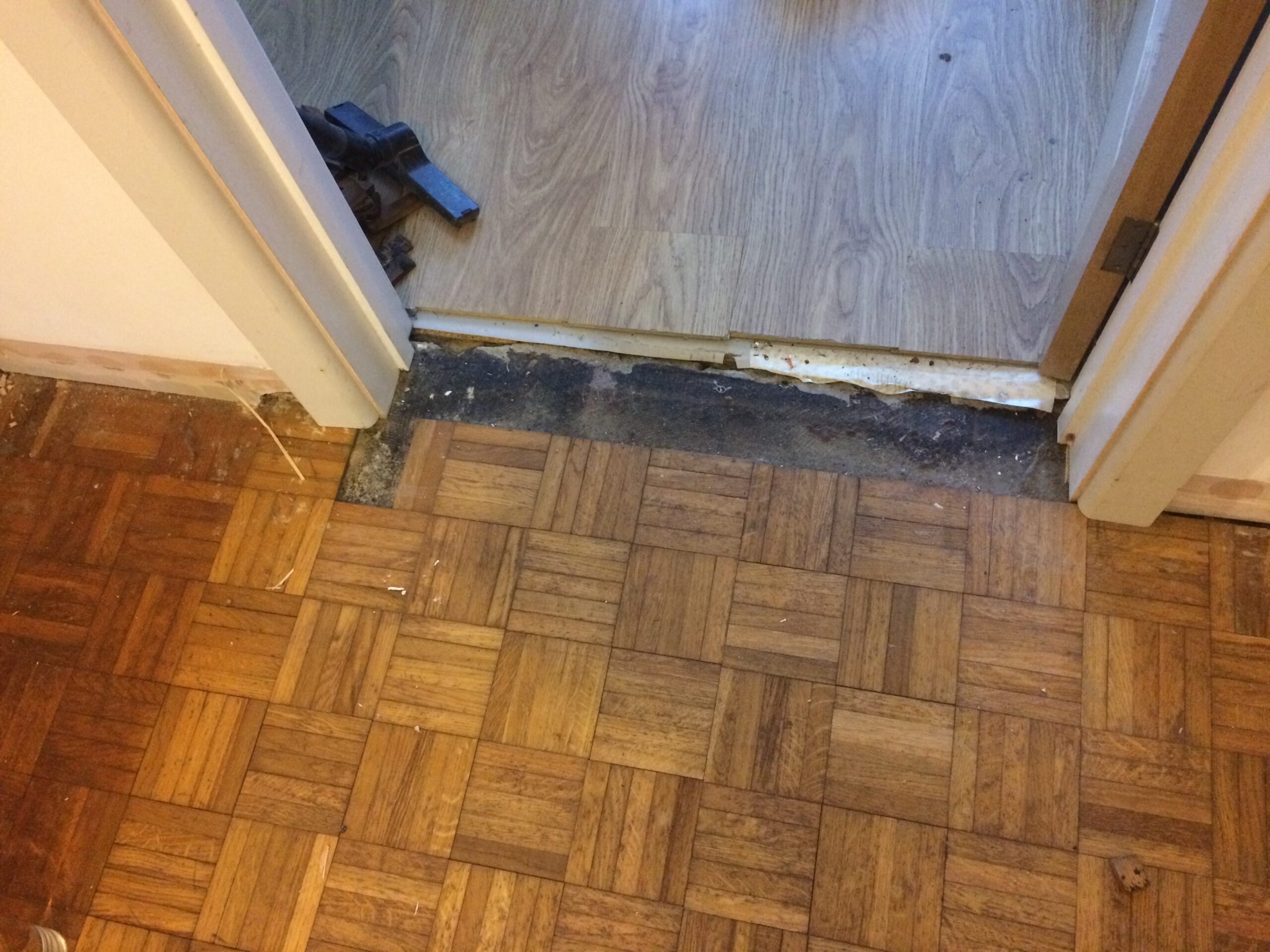 Oak Mosaic Parquet Floor Repaired, Extended & Restored, Winchester