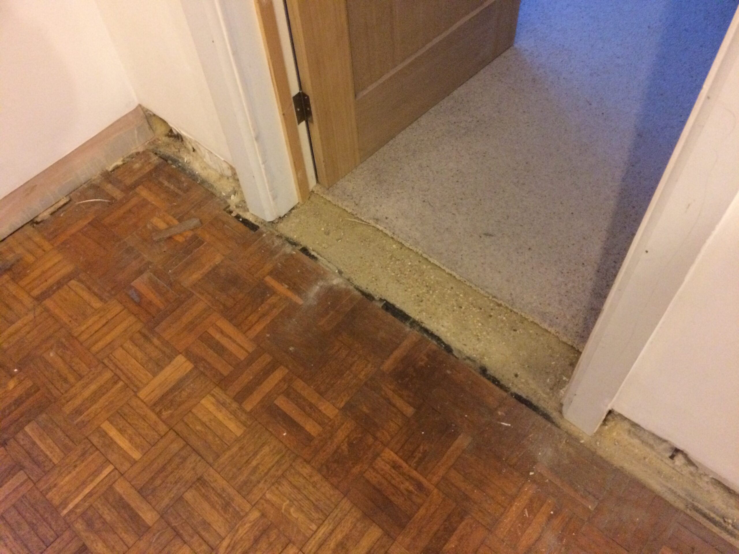 Oak Mosaic Parquet Floor Repaired, Extended & Restored, Winchester