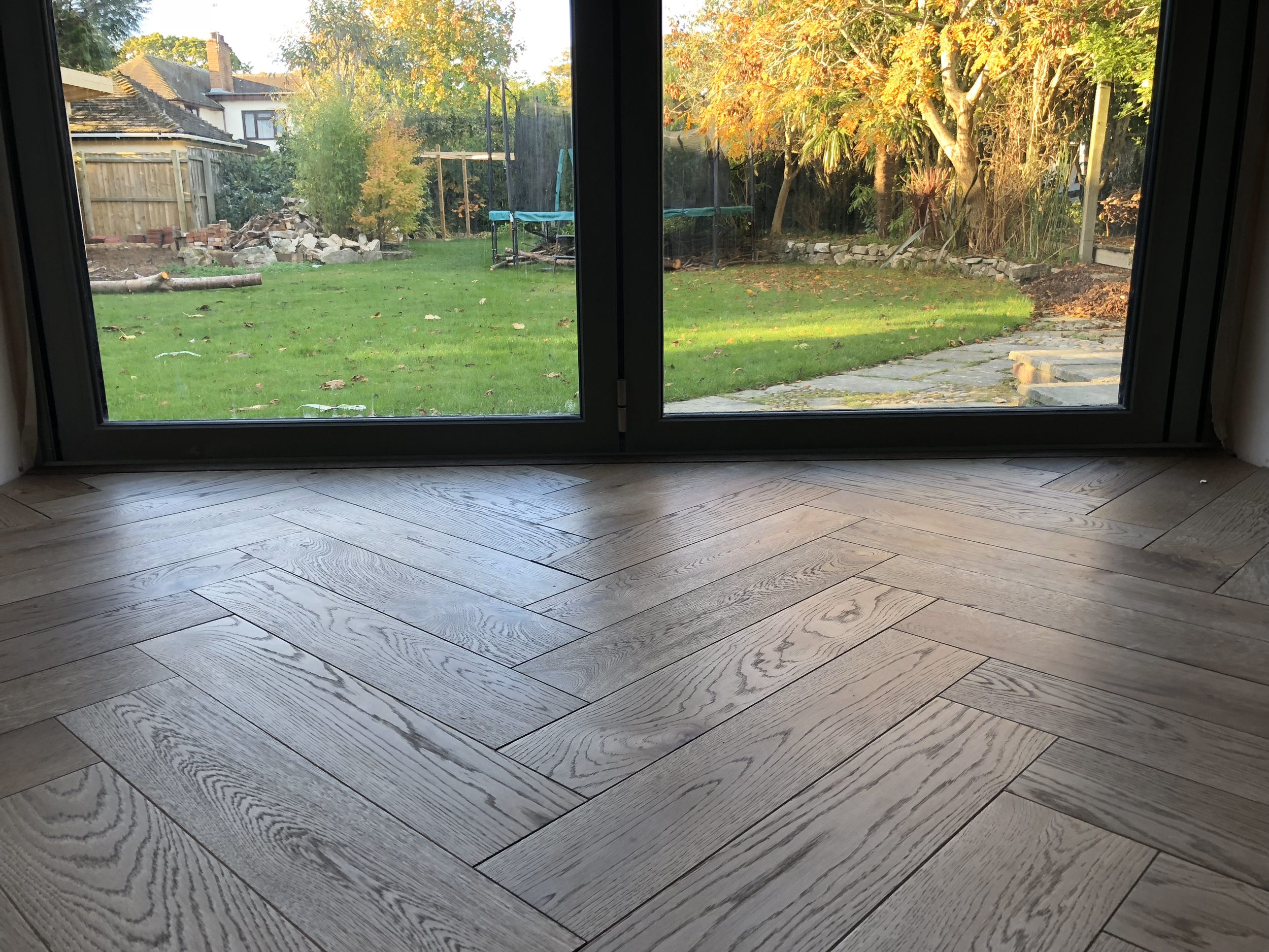 Rustic Oak Herringbone Parquet Flooring Supplied & Fitted, New Milton