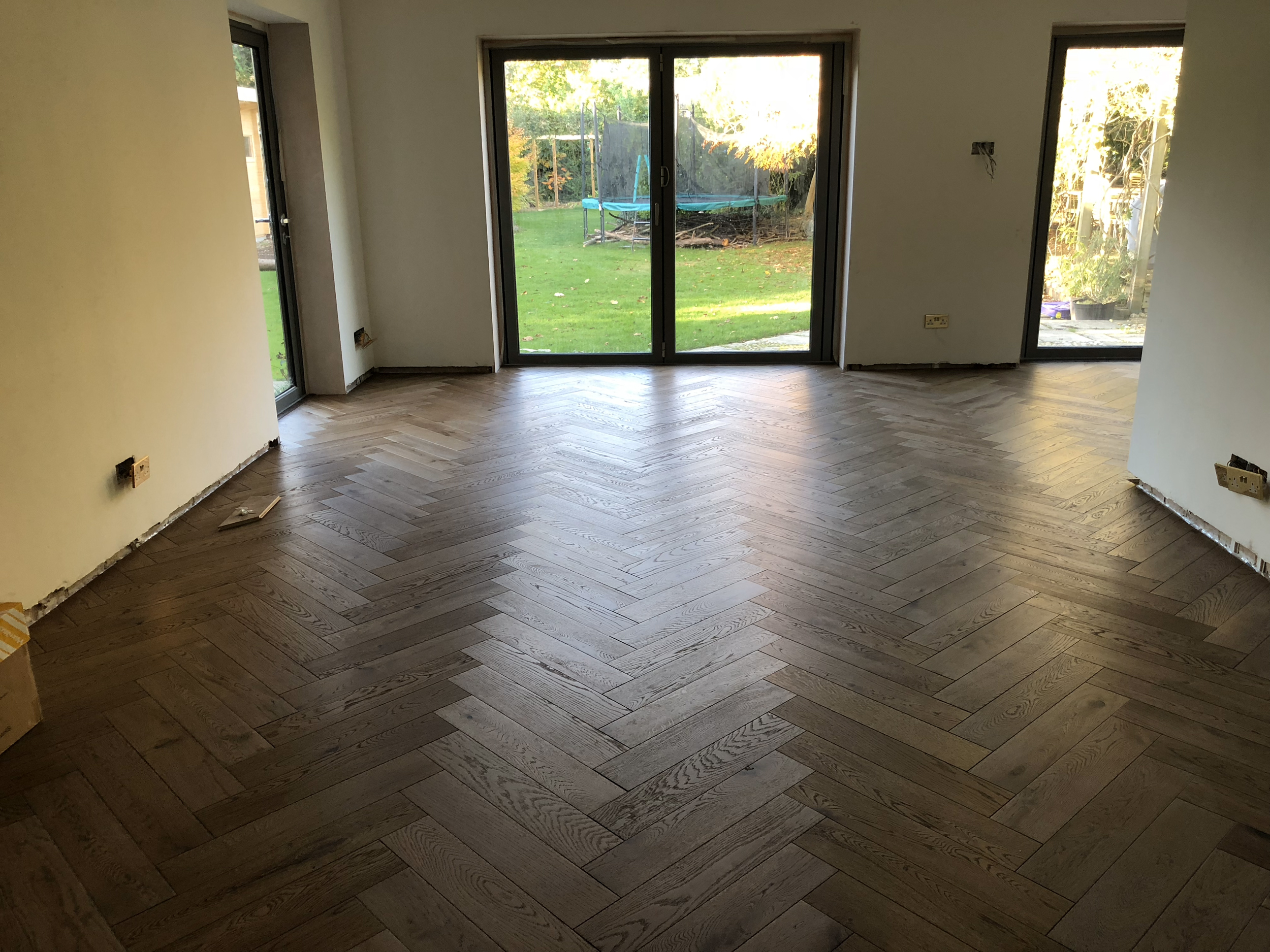 Rustic Oak Herringbone Parquet Flooring Supplied & Fitted, New Milton