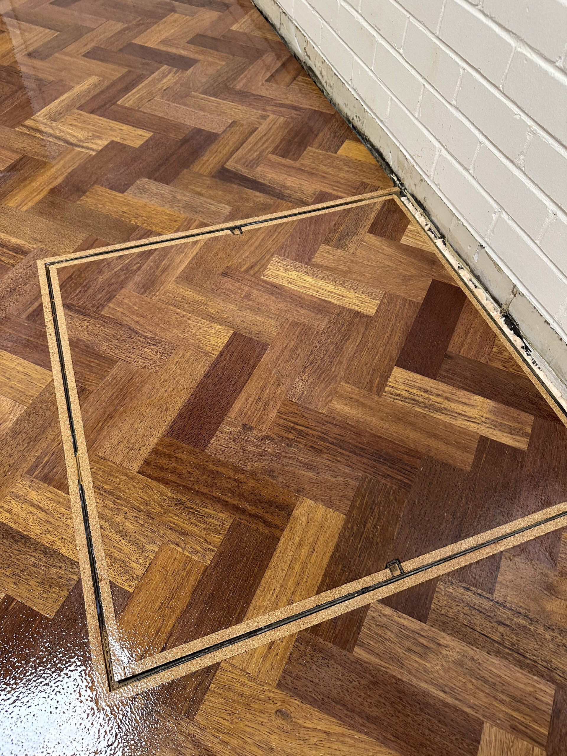 Merbau Parquet Flooring Supplied & Fitted at Woolston School, Southampton