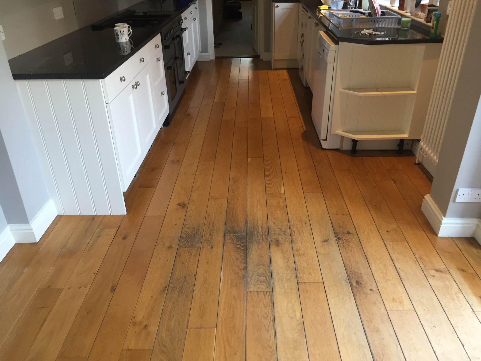 Solid Oak Plank Wood Floor Sanded & Finished, Warminster