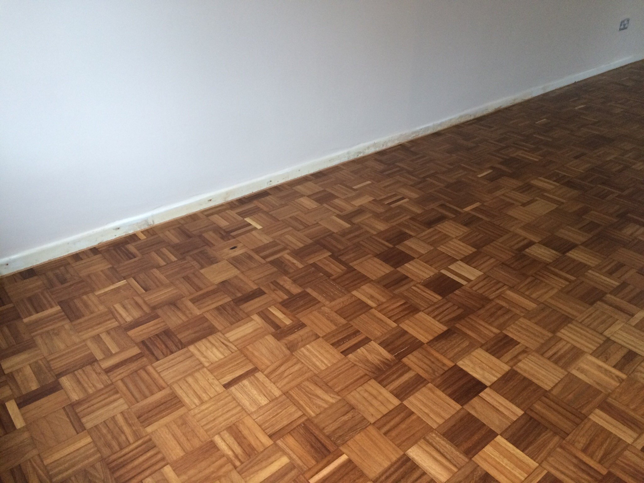 Much better - sanded, filled and finished with Bona Lacquer Wimborne