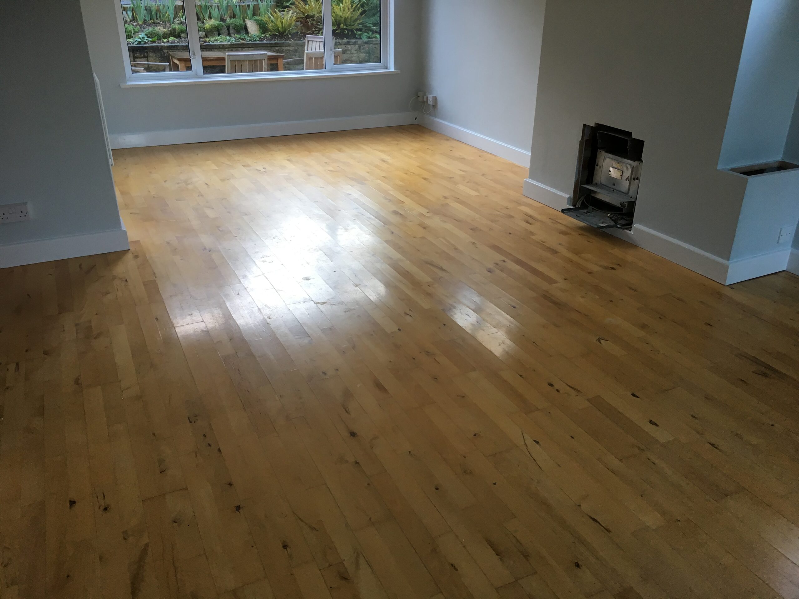 Solid Rustic Canadian Maple Wood Floor Sanded, Southampton
