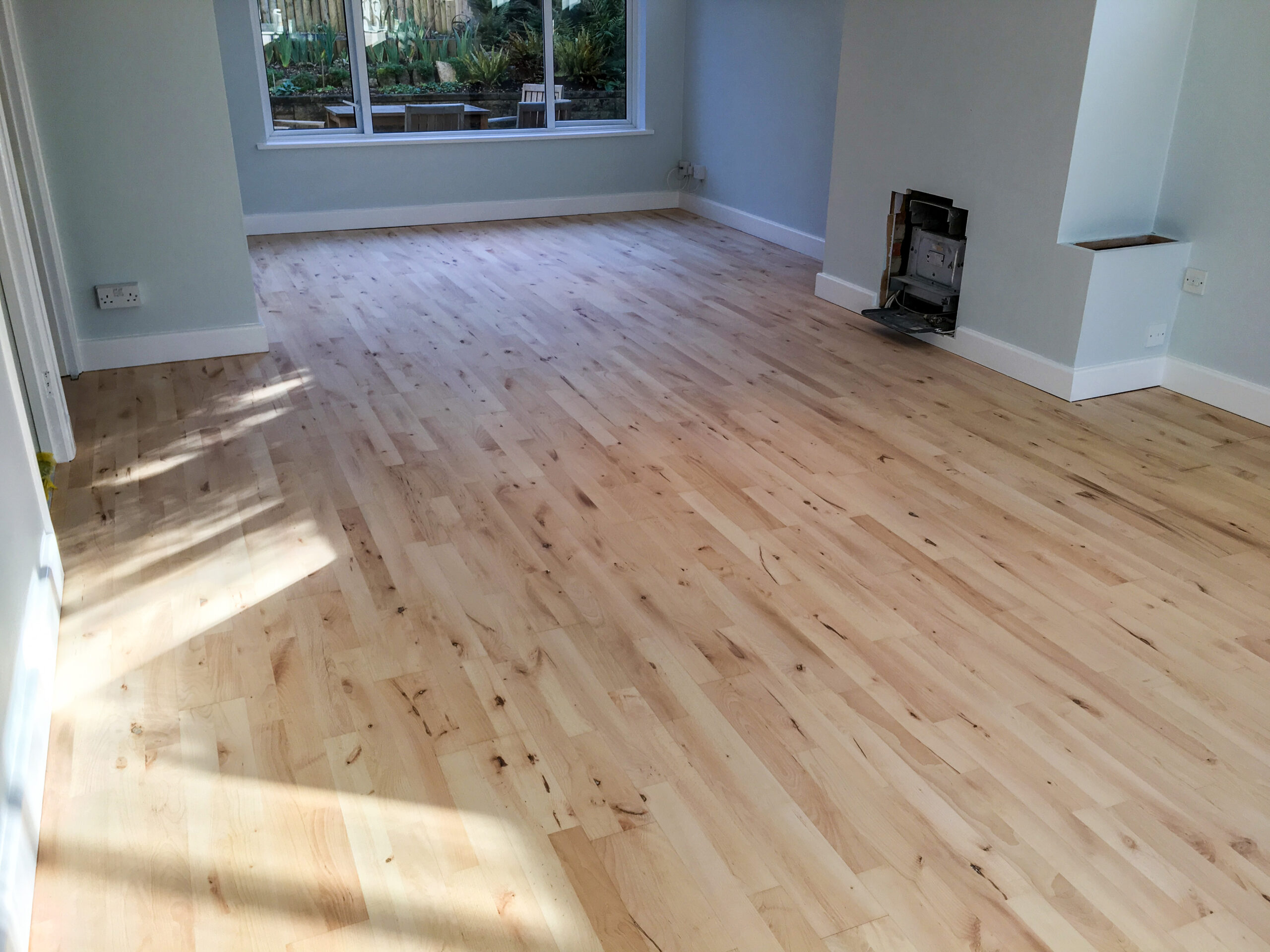 Solid Rustic Canadian Maple Wood Floor Sanded, Southampton