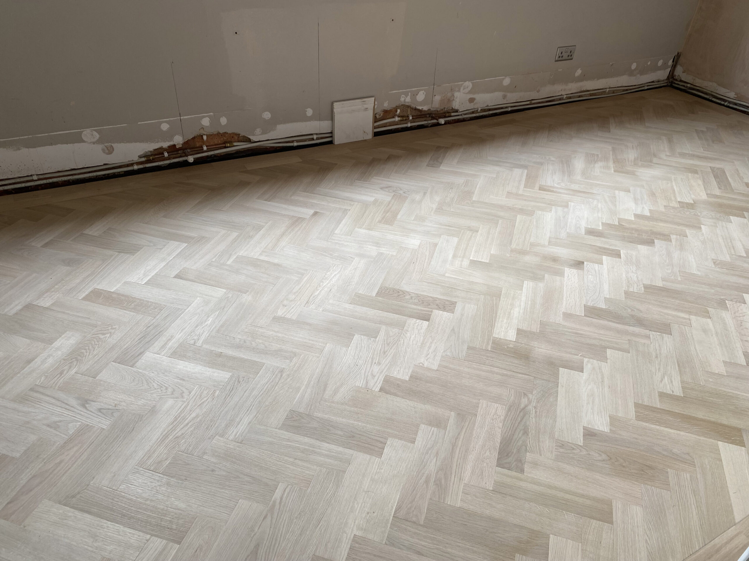 Supplied & Fitted Prime Oak Herringbone Parquet Flooring, Ringwood