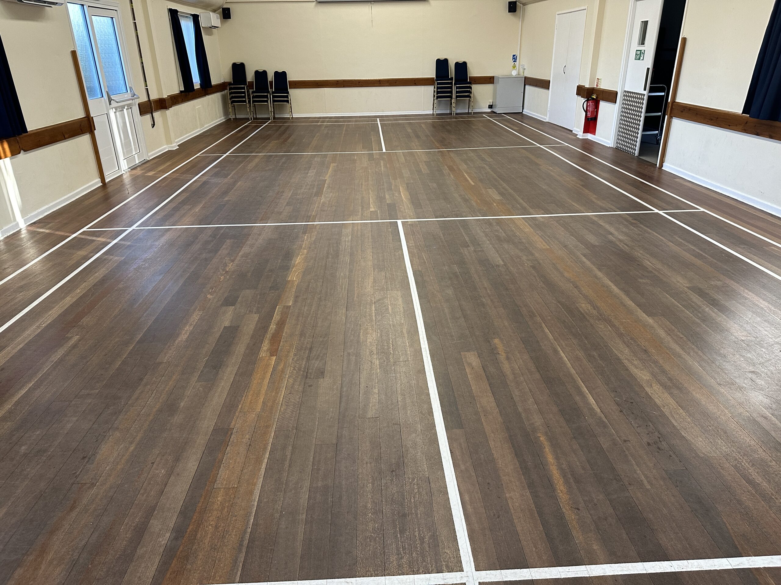 Idmiston Parish Memorial Hall Wood Floor Sanded & Restored, Salisbury