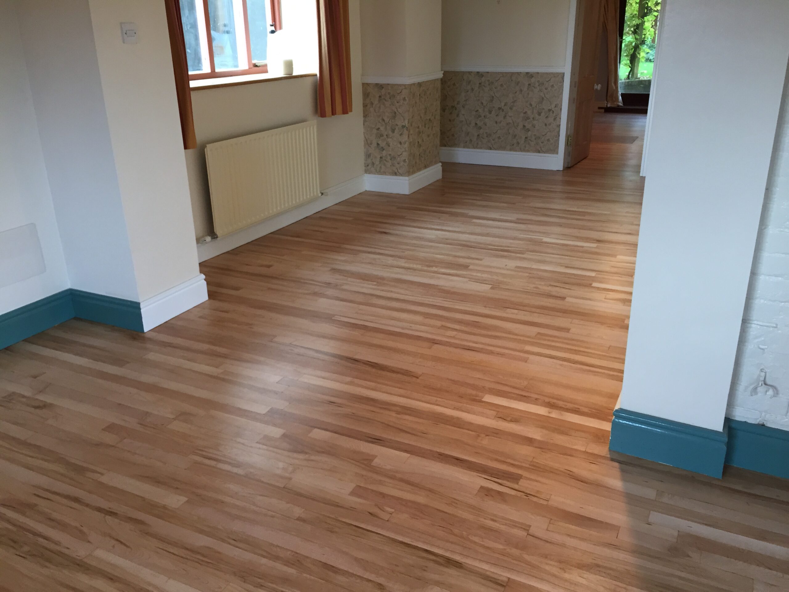 Solid Maple Strip Wood Floor Sanded & Restored, Andover