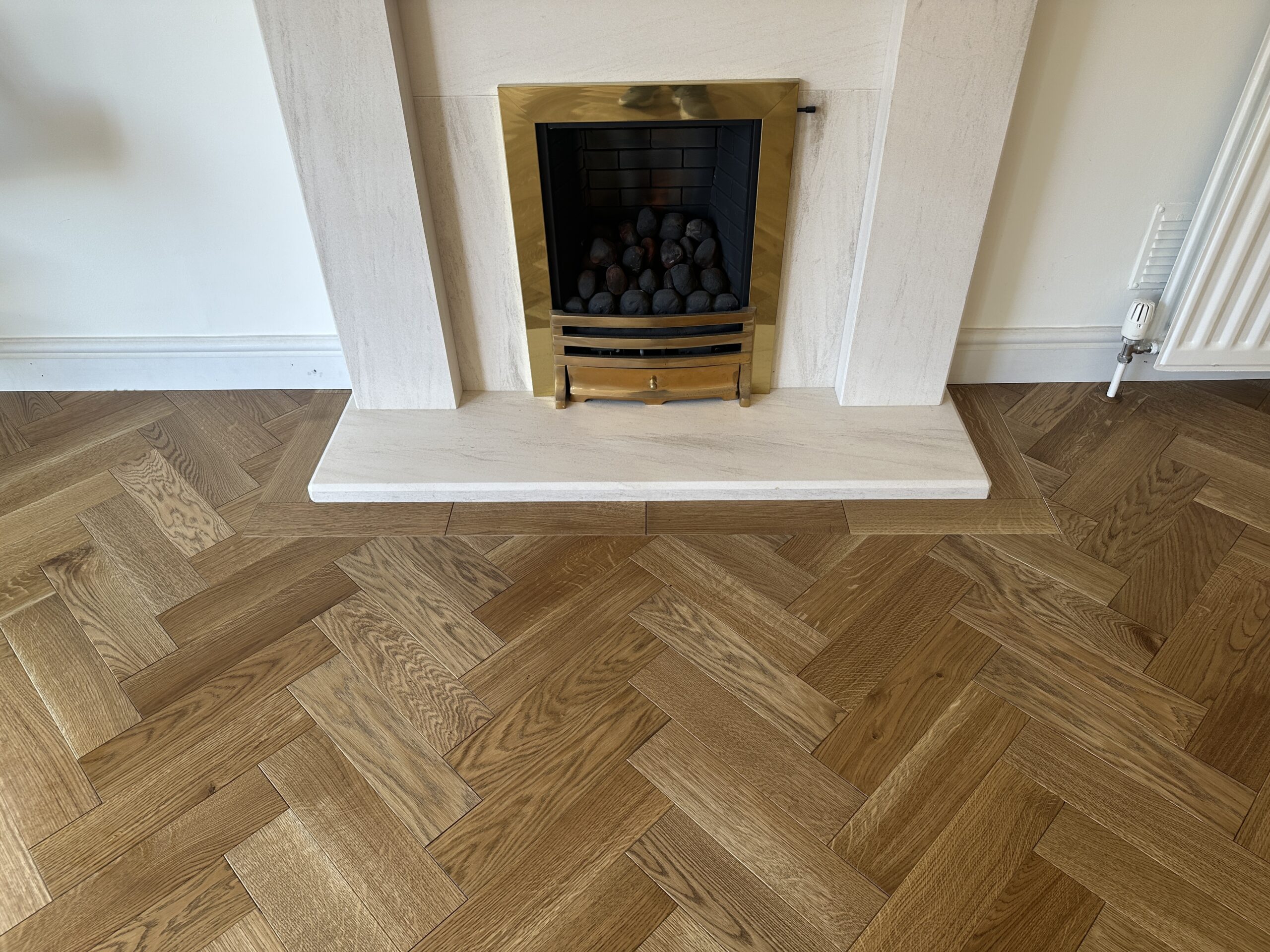 Supply & Fit Tanberry Oak Herringbone Parquet Wood Flooring, Ringwood