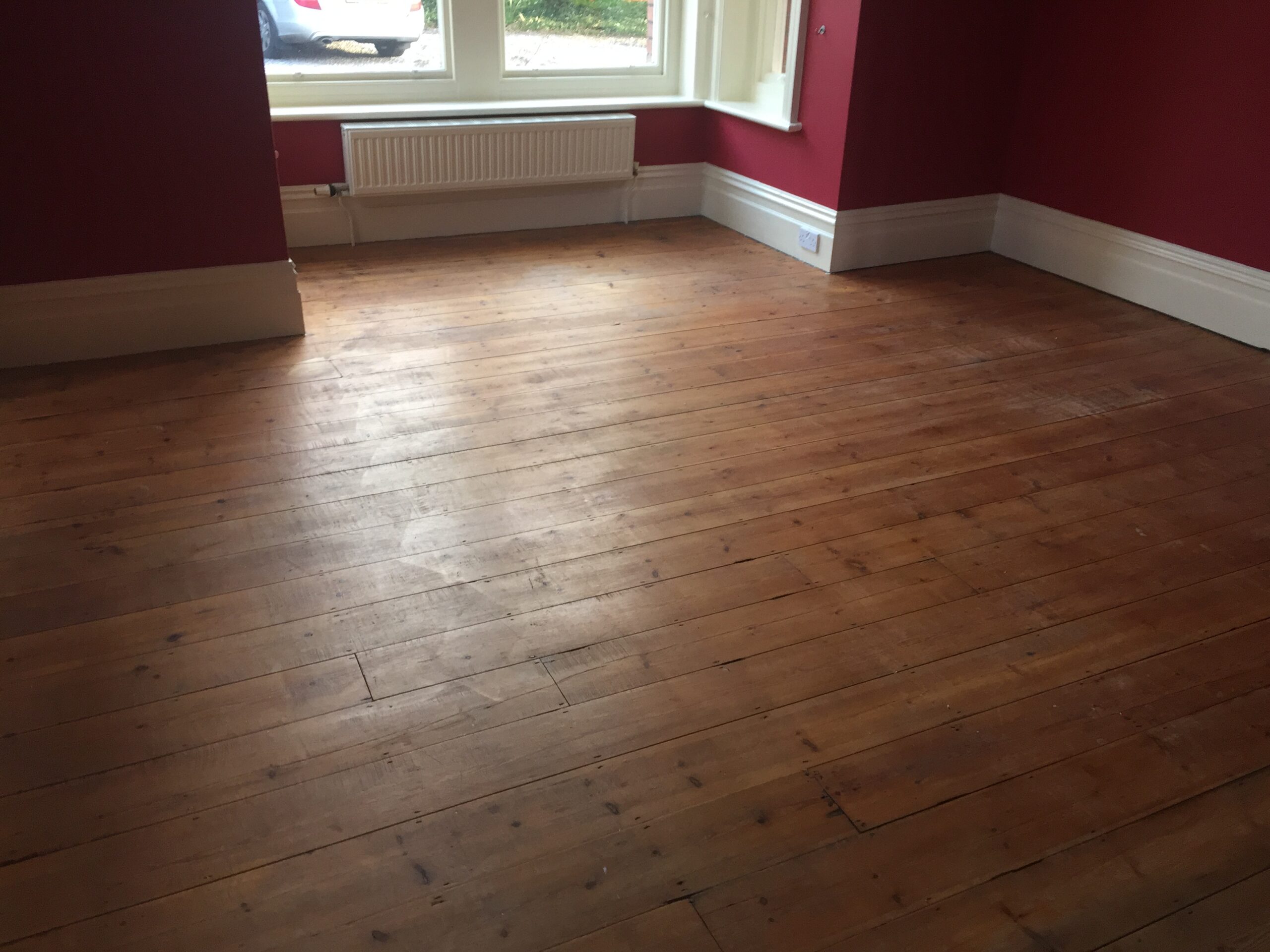 Pine Plank Wood Floor Sanded & Finished, Salisbury