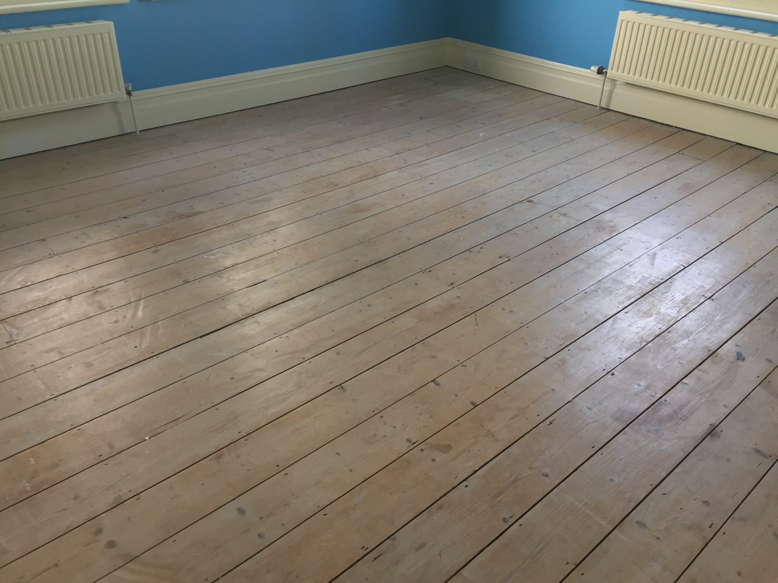Pine Plank Wood Floor Sanded & Finished, Salisbury