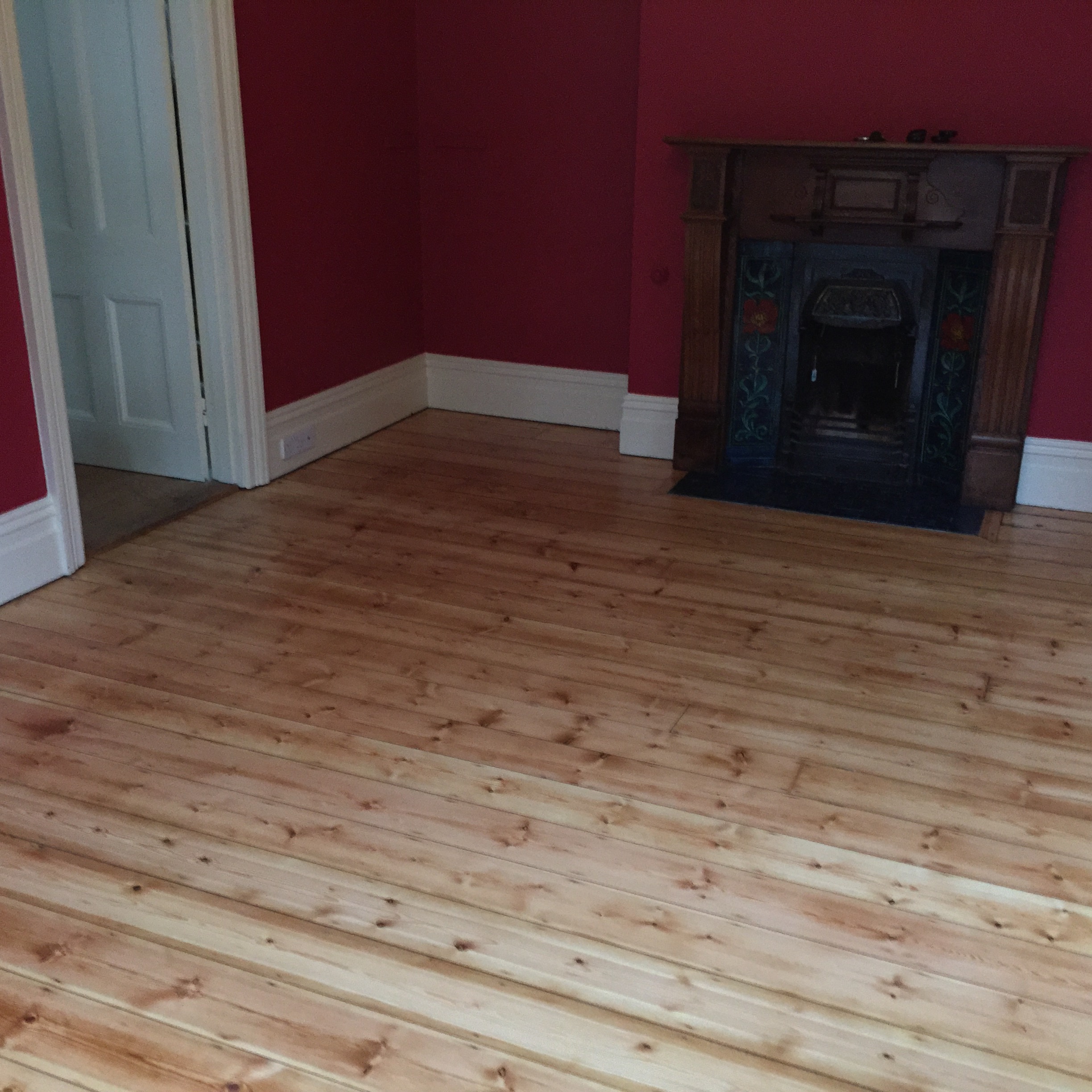 Pine Plank Wood Floor Sanded & Finished, Salisbury
