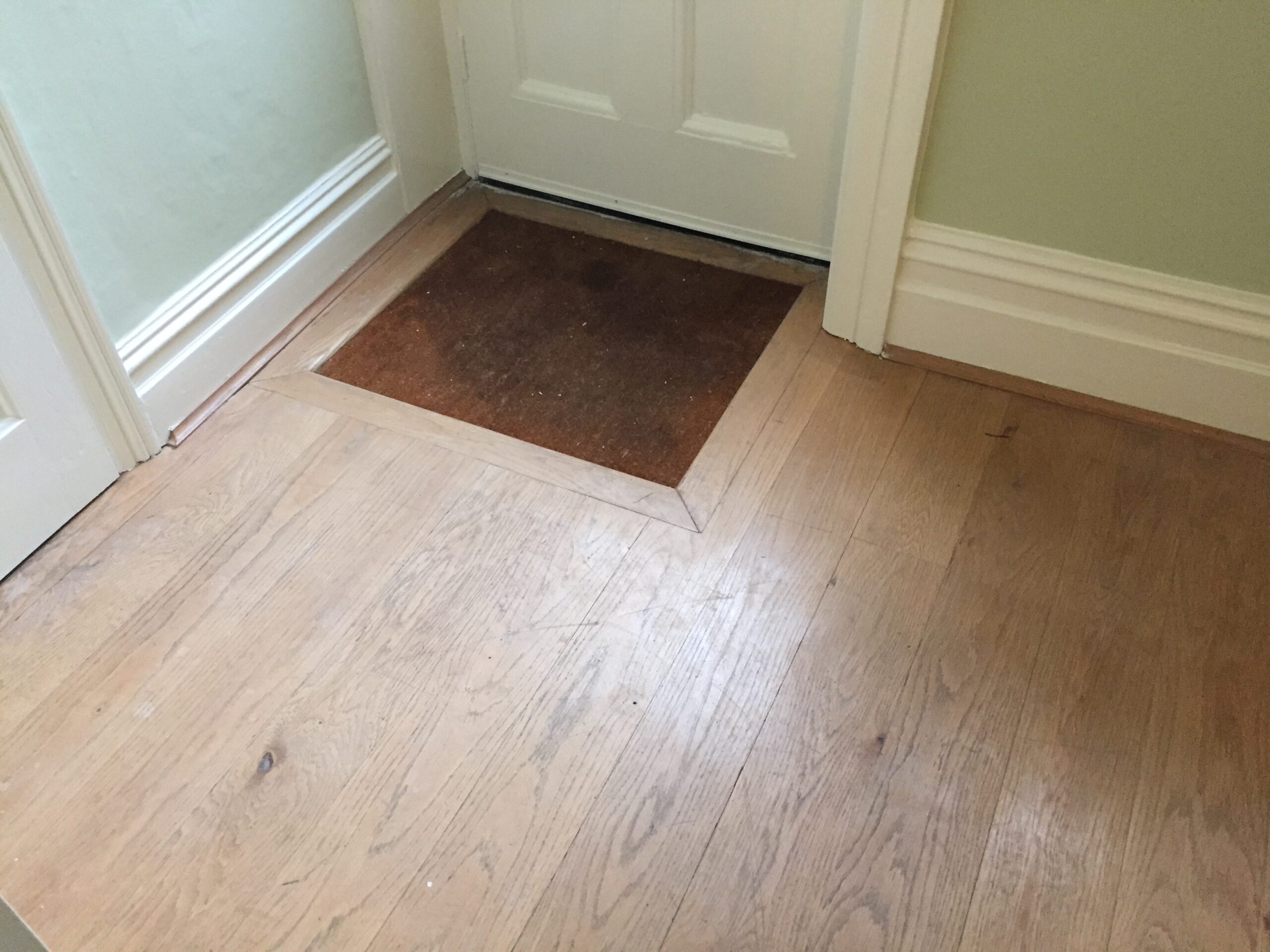 Solid Oak Plank Wood Floor Sanded & Restored, Southampton