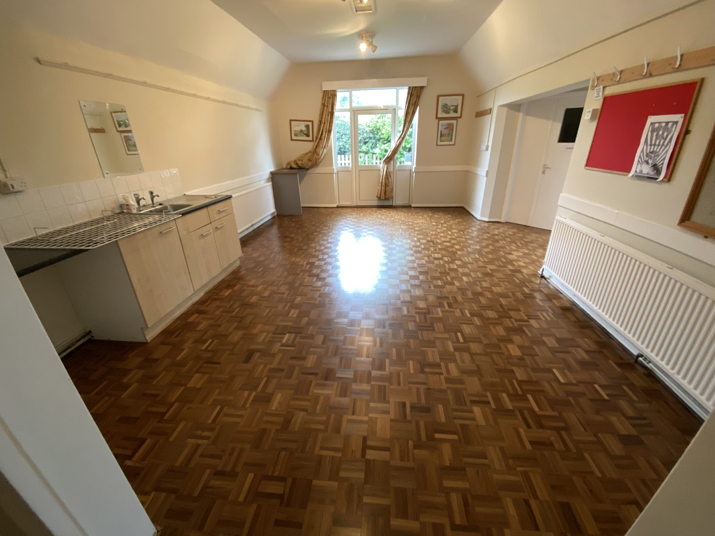 Parquet Floor Sanded & Restored, Radnor Hall, Bodenham, Salisbury