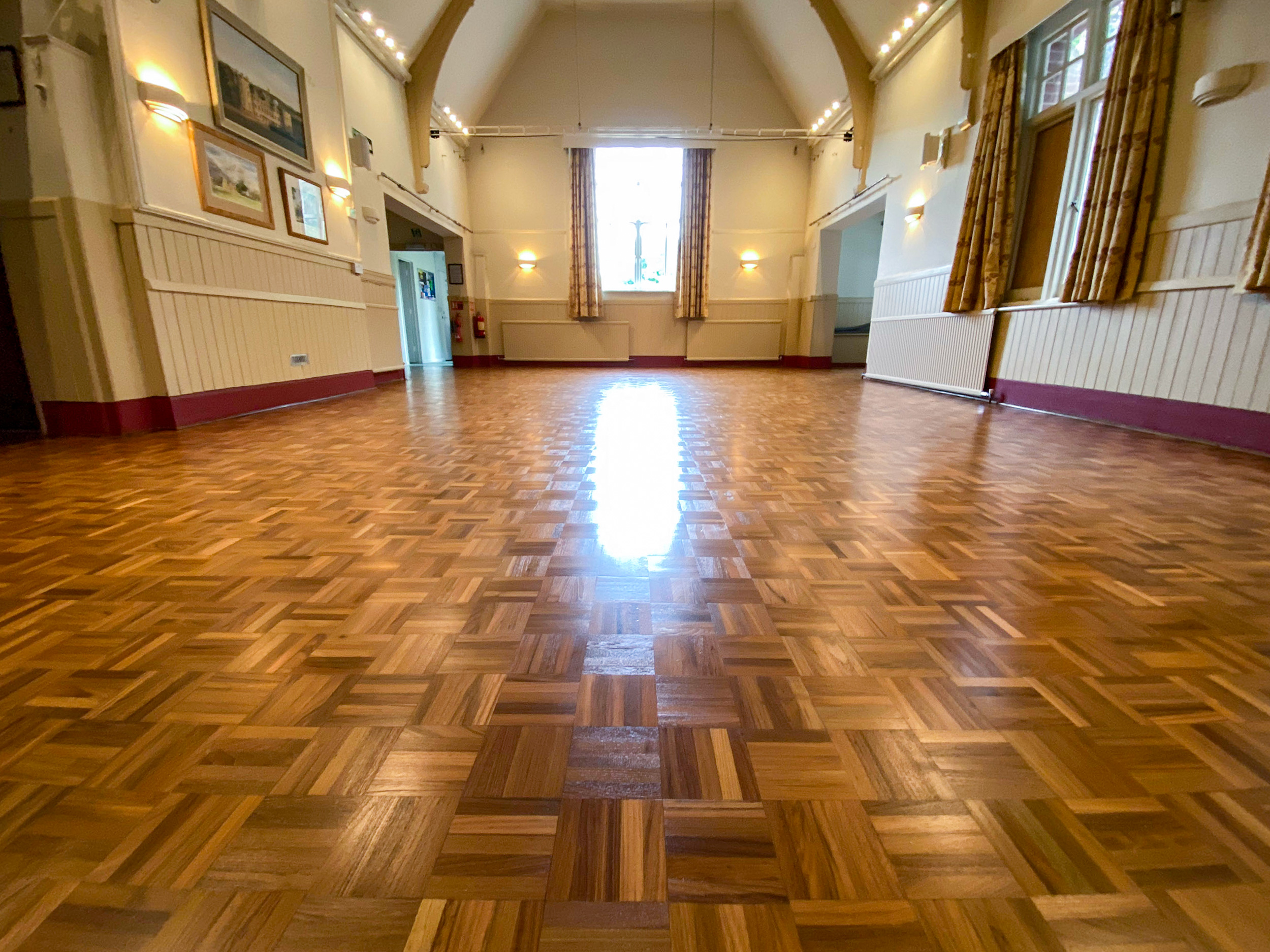 Parquet Floor Sanded & Restored, Radnor Hall, Bodenham, Salisbury