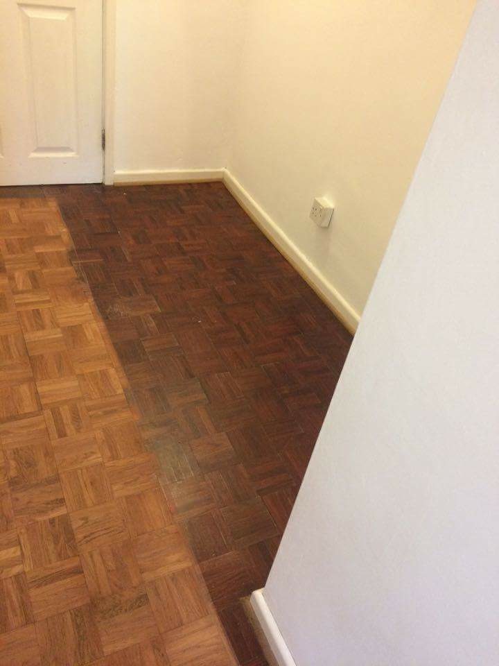 Cherry Wood Mosaic Parquet Floor Restored, Salisbury