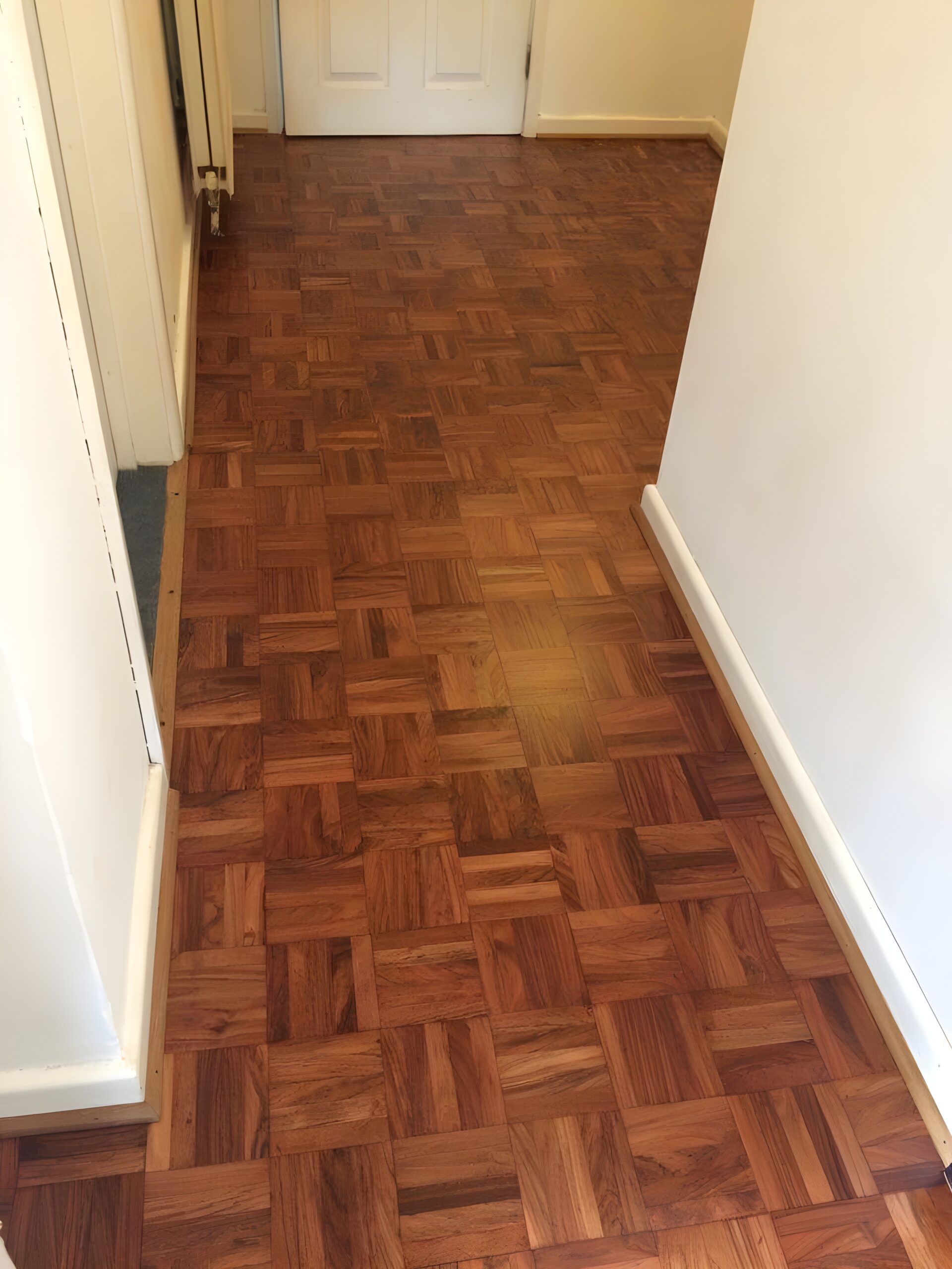Cherry Wood Mosaic Parquet Floor Restored, Salisbury
