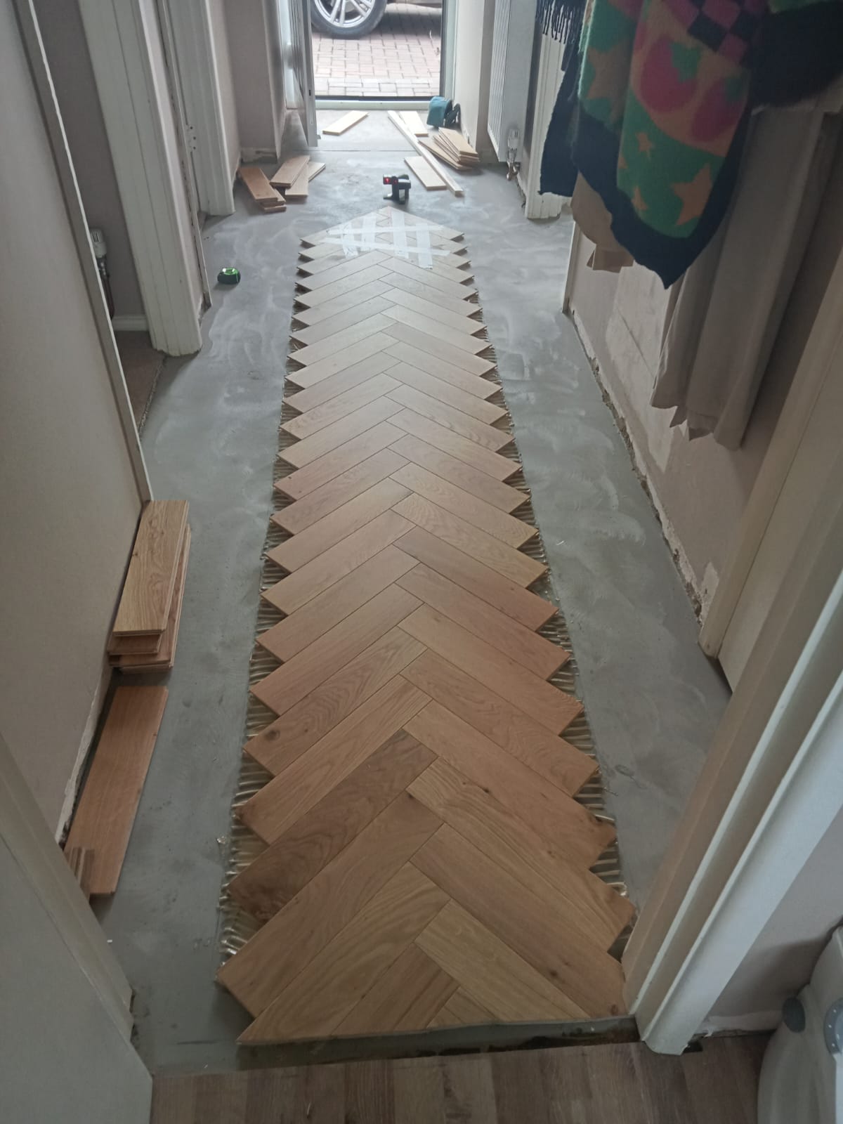 Rustic Oak Plank & Parquet Wood Flooring Installed, Amesbury
