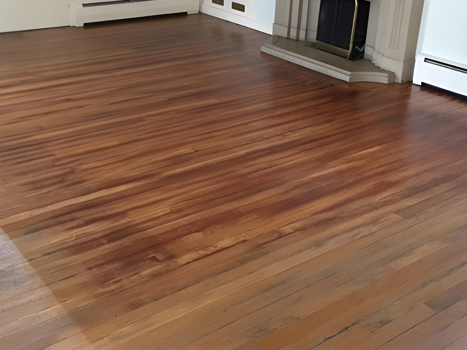 Floor sanding in Andover for David in his living room before.