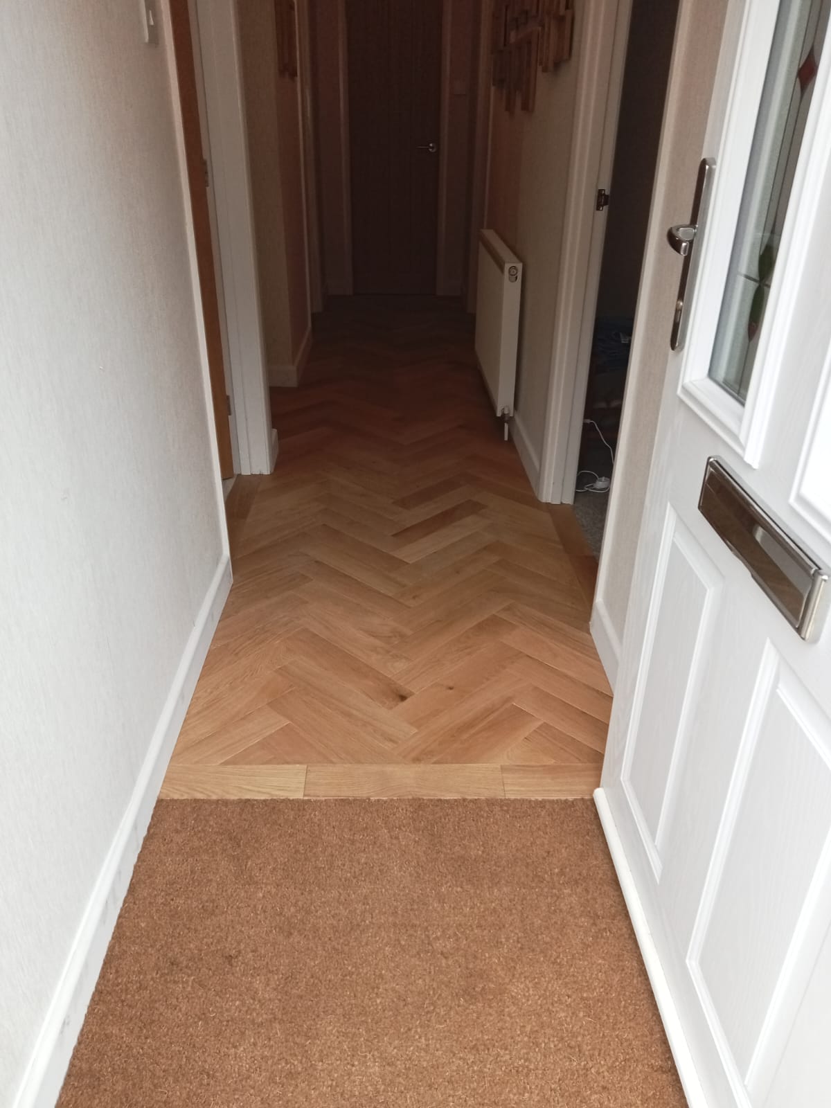 Rustic Oak Herringbone Parquet Flooring, Southampton