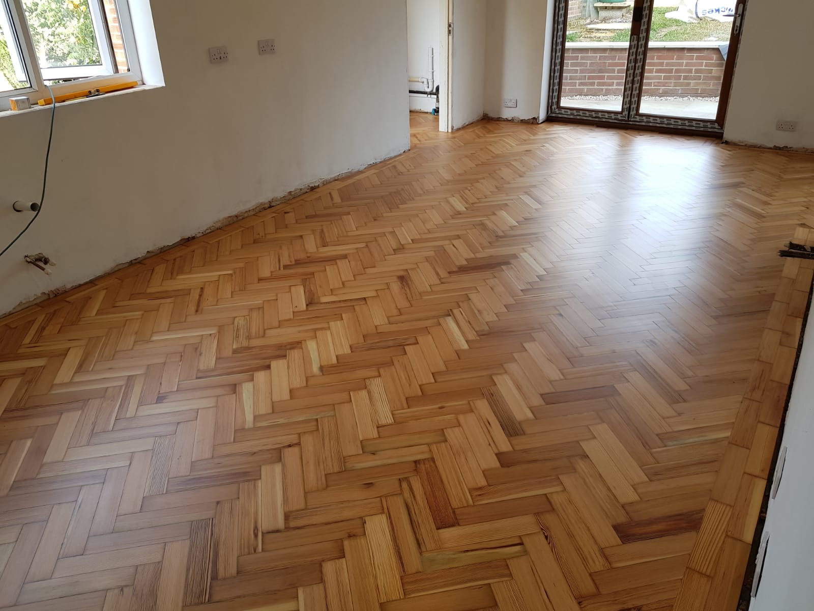 Reclaimed Pine Floor Fitted, Sanded & Finished, Fordingbridge