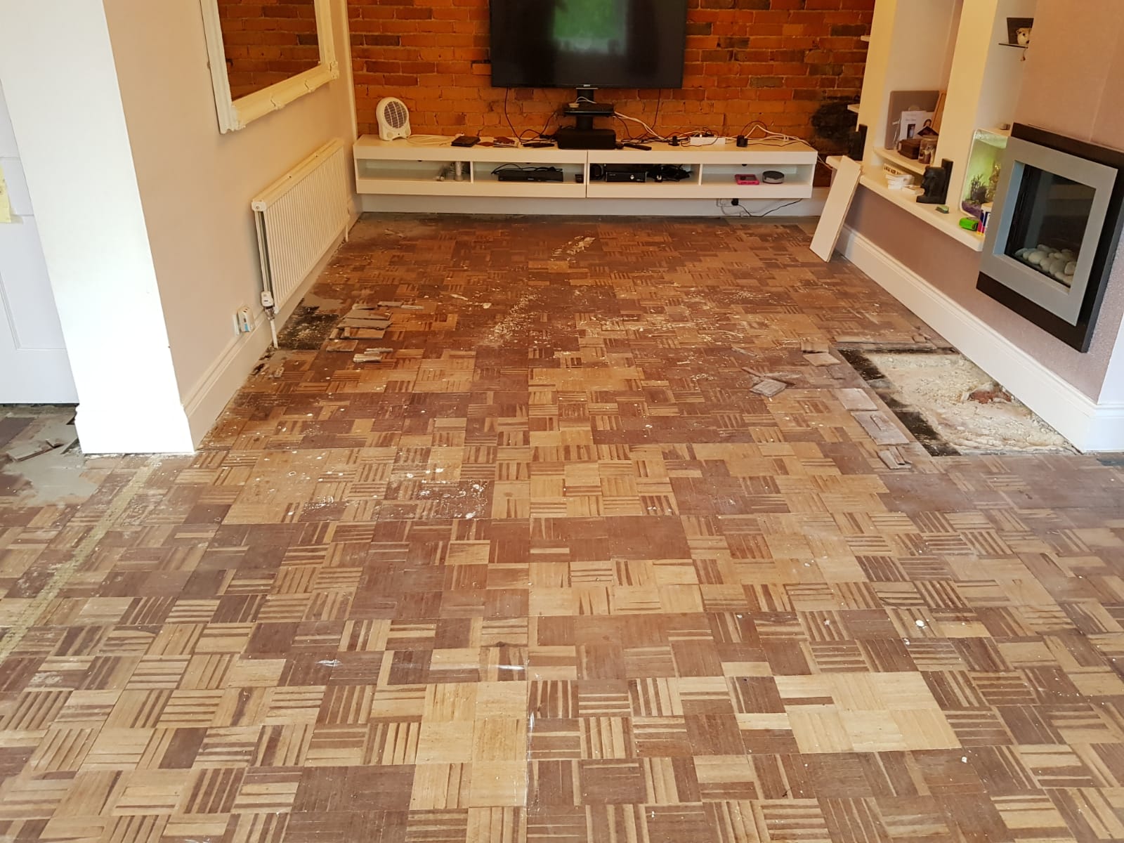 Unique Mosaic Parquet Floor Repaired & Restored, Christchurch