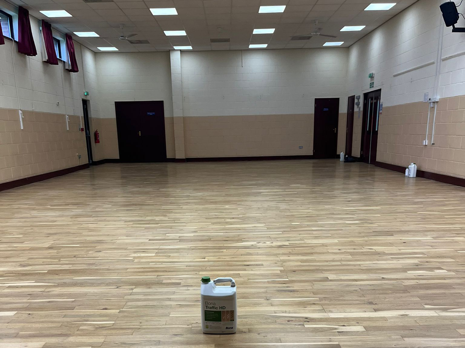 Village Hall Wood Floor Sanded & Restored, Shipton Bellinger, Tidworth