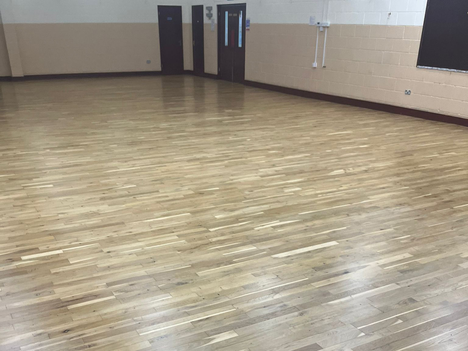 Village Hall Wood Floor Sanded & Restored, Shipton Bellinger, Tidworth